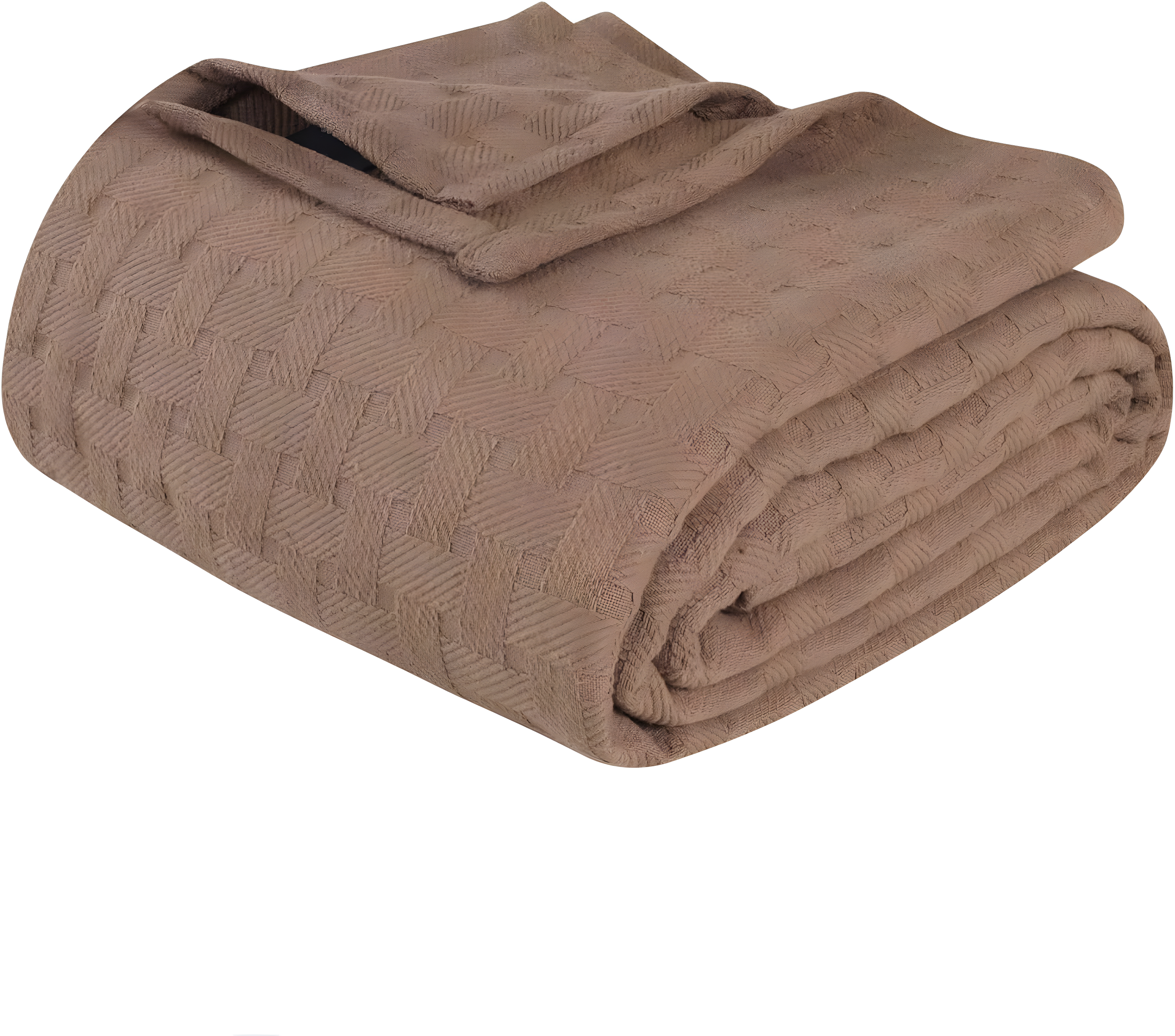 Superior Basketweave All-Season Cotton Blanket, King, Taupe