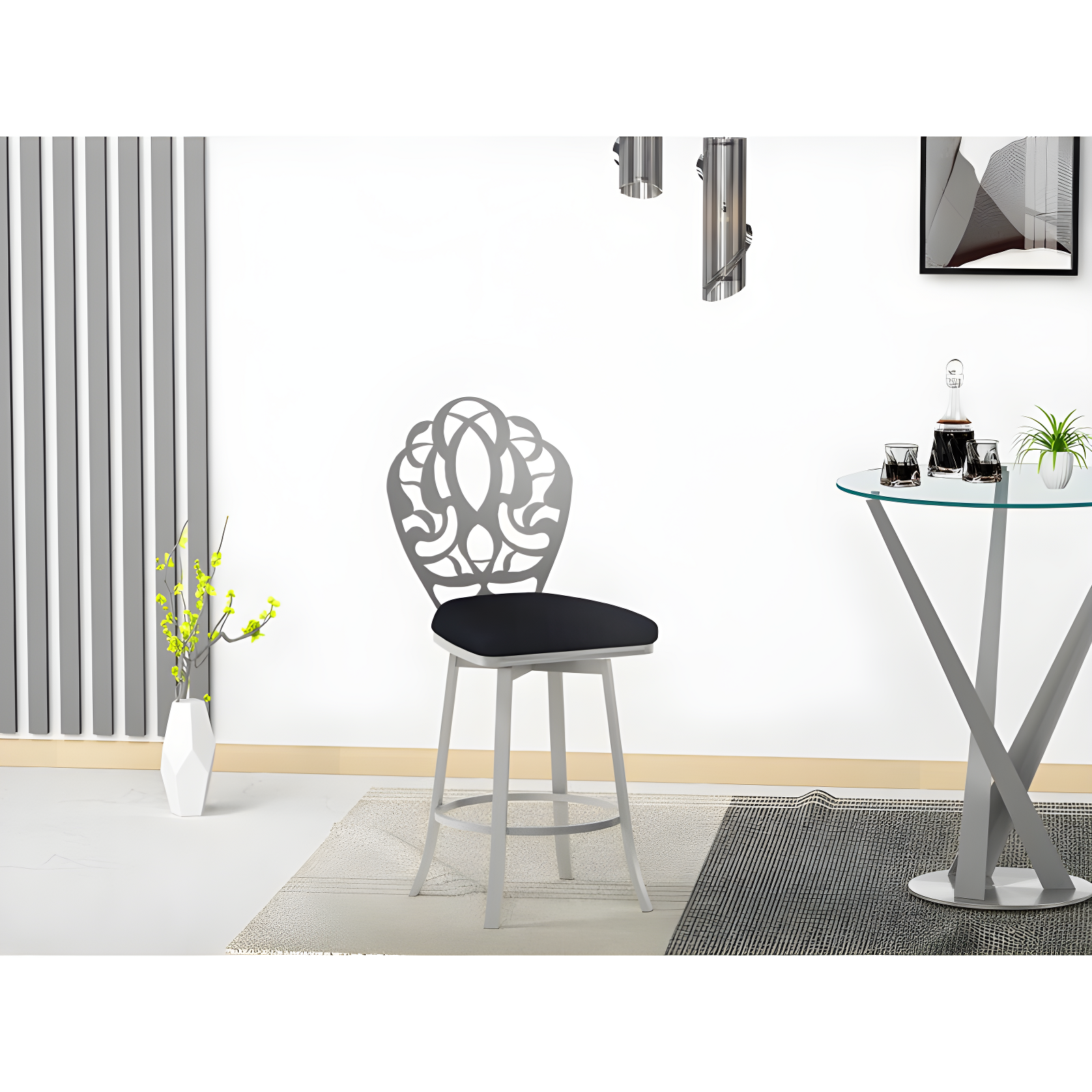 Mercer41 Alfonzo Bar & Counter Swivel Stool