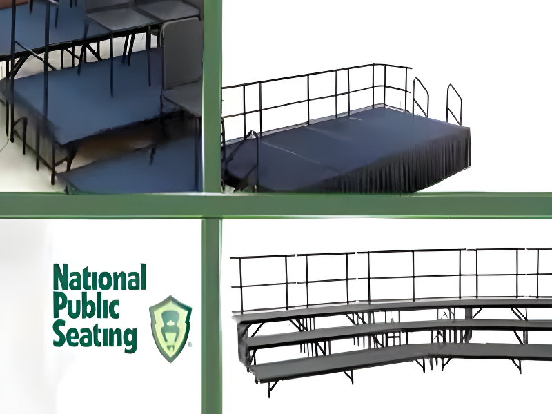 48'' L x 48'' W Wood Surface Stage