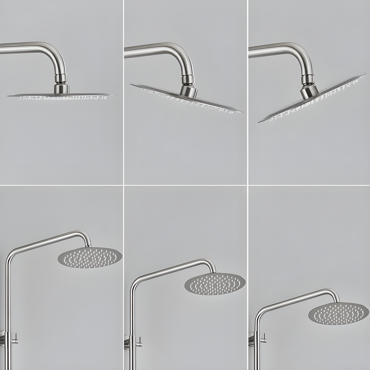 Keoni Triple Function Outdoor Shower with Single Lever Handle Stainless Steel