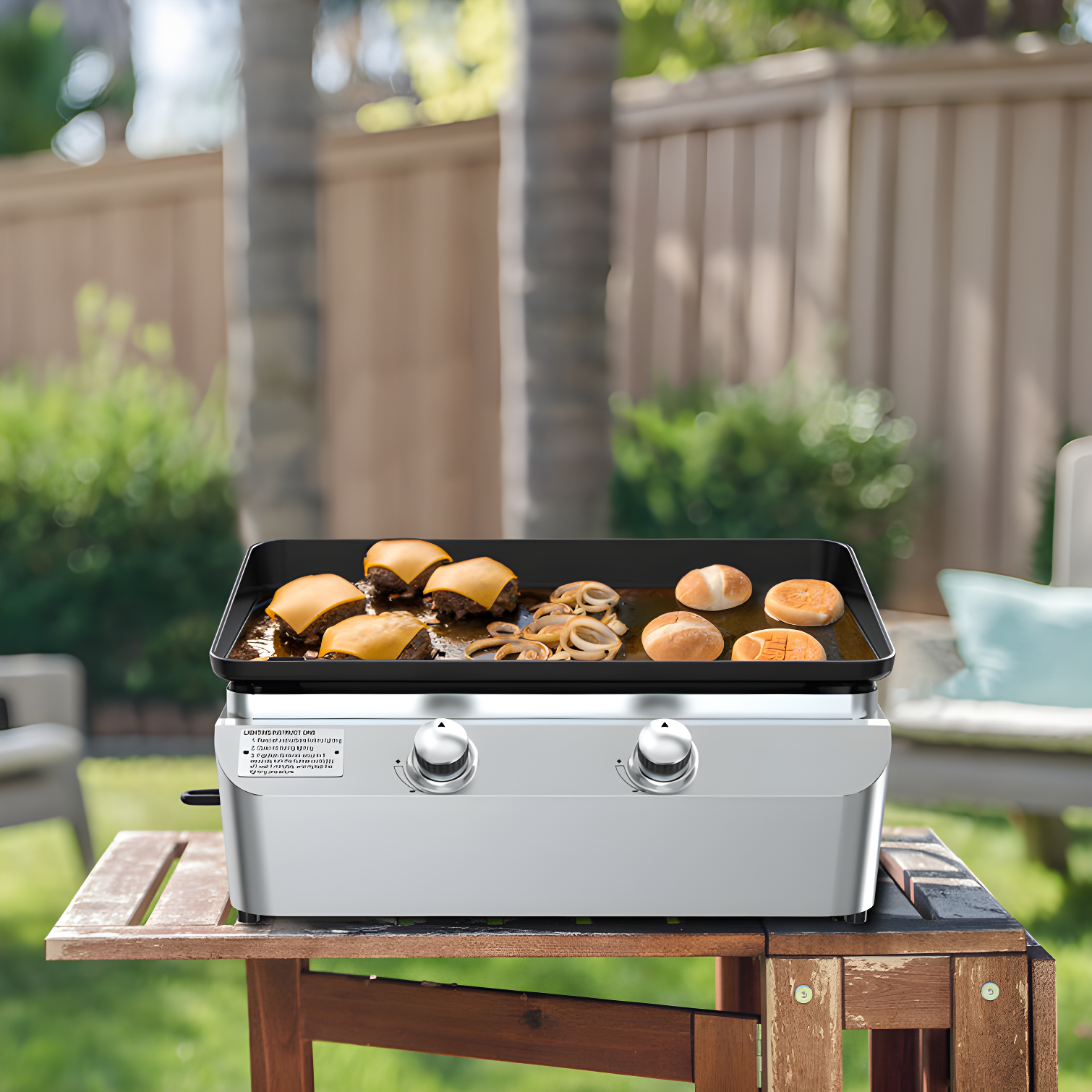 Nexgrill 2-Burner Propane Flat Top Griddle