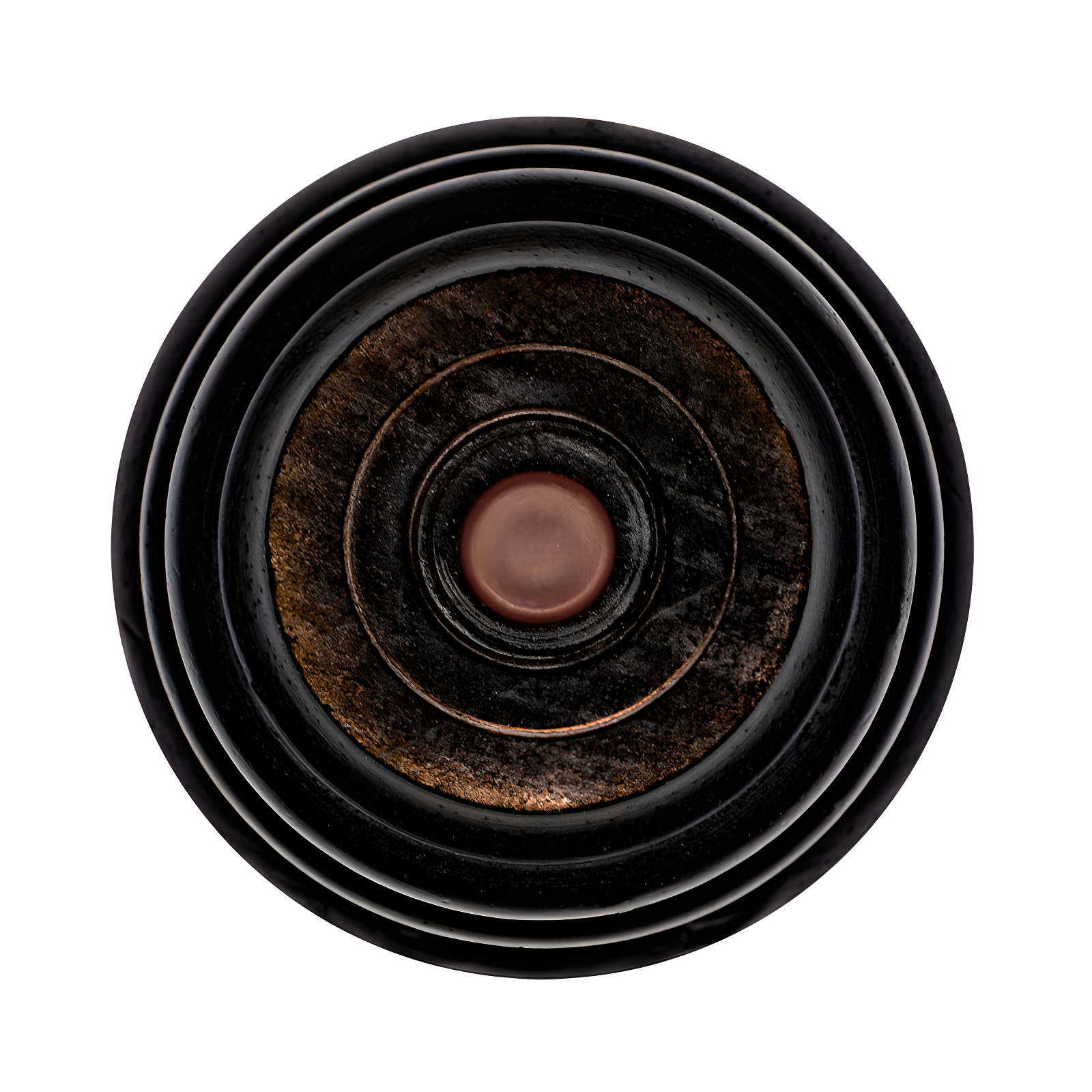 6 in x 4 in Solid Hardwood Round Bun Foot - 1 Piece