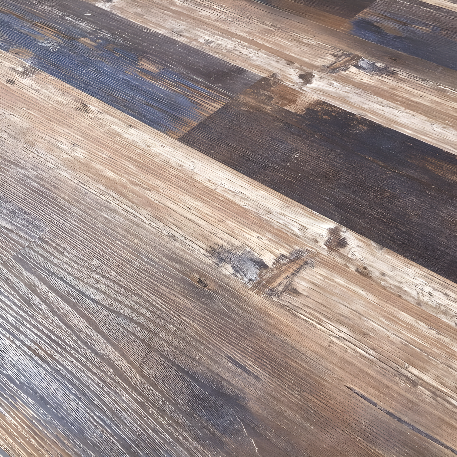 DecoProducts Colors Glue Down Floor and Wall DIY Multi-Tonal Style 6" x 36" x 2mm Luxury Vinyl Plank
