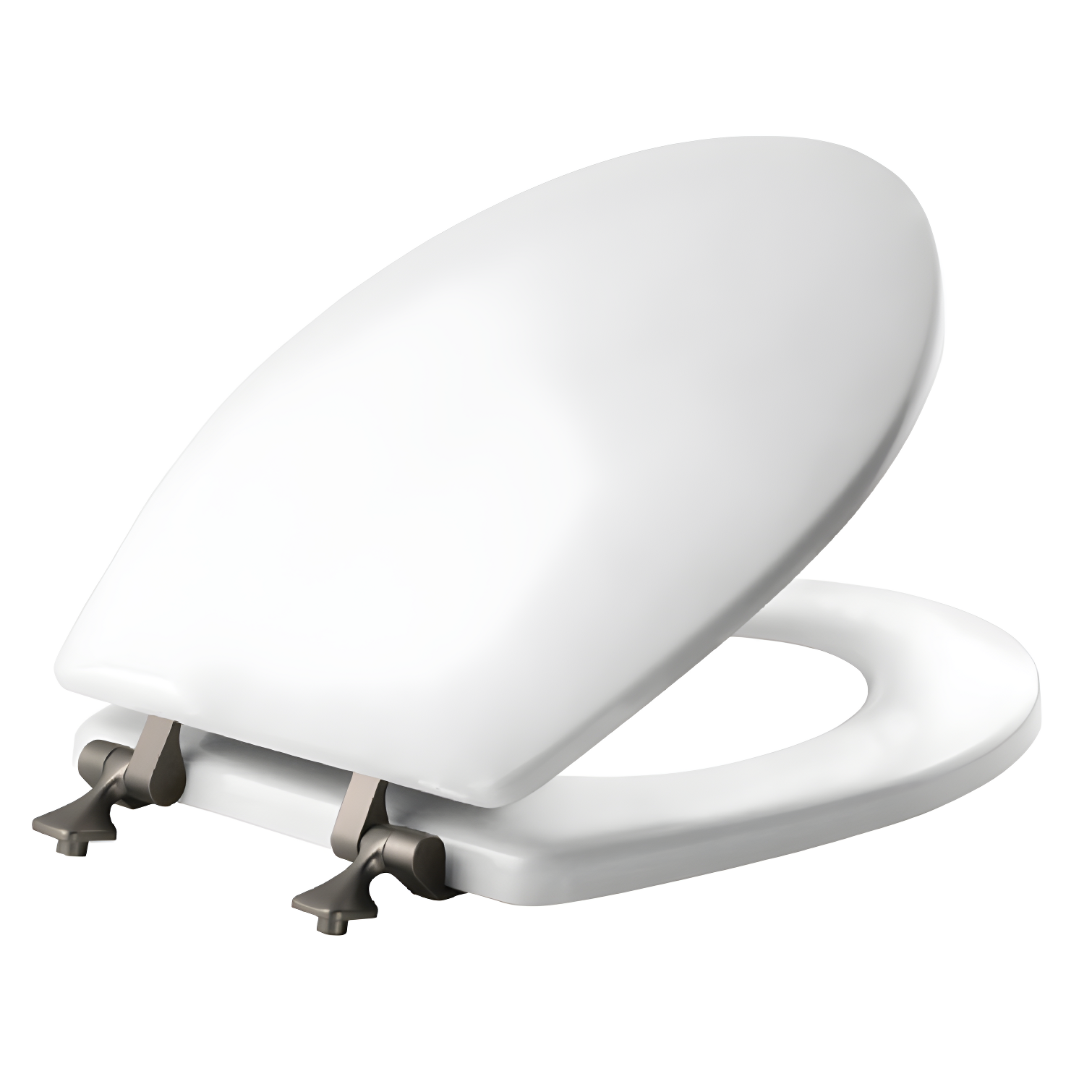 Mayfair by Bemis 7M844BN 000 Mayfair 44CP Featuring STAY-TITE Seat Fastening System & Hinges, ROUND, White