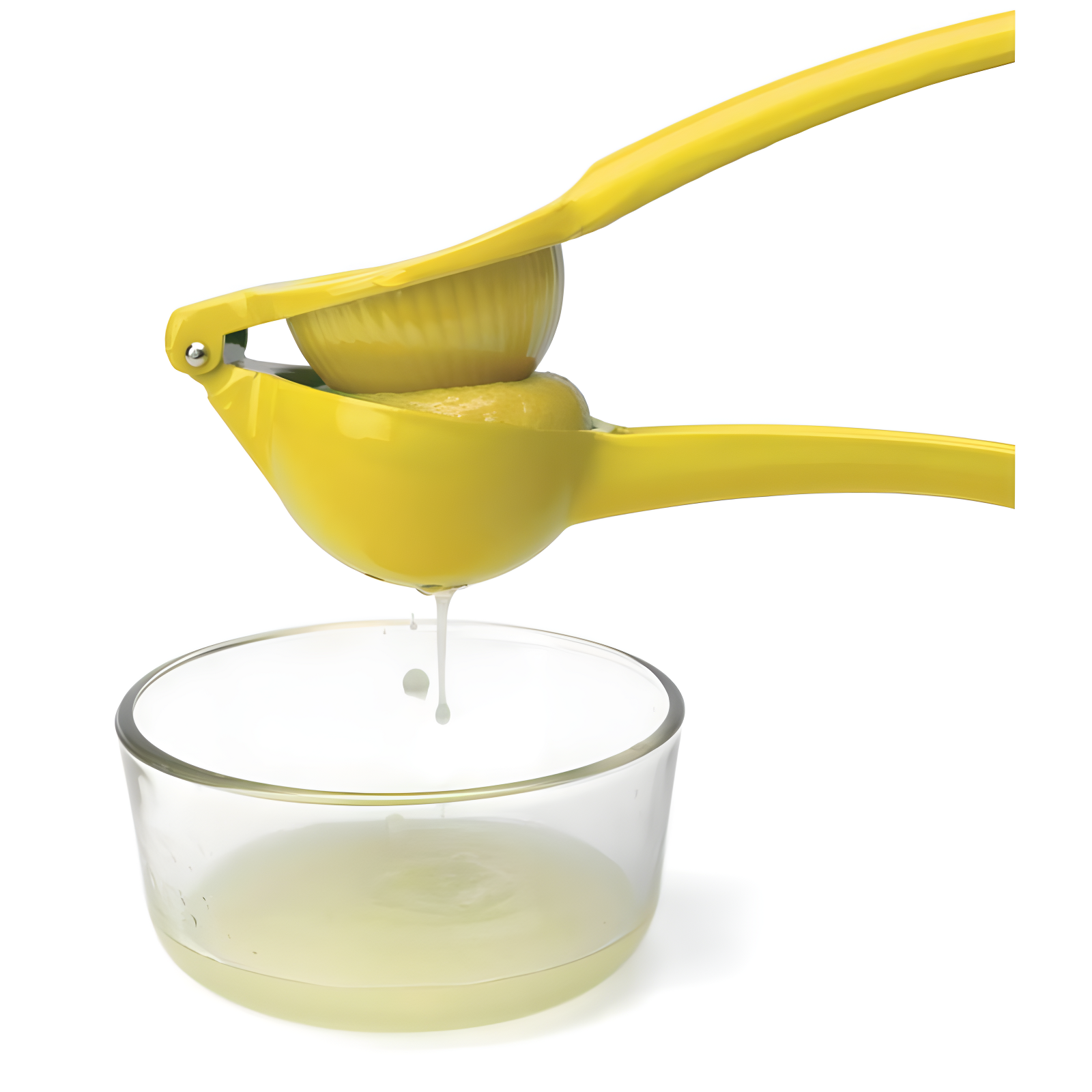 Prepworks Lemon Squeezer: Aluminum Citrus Press, Dishwasher-Safe, Yellow Juicer, 3" Height, 0.46 lbs