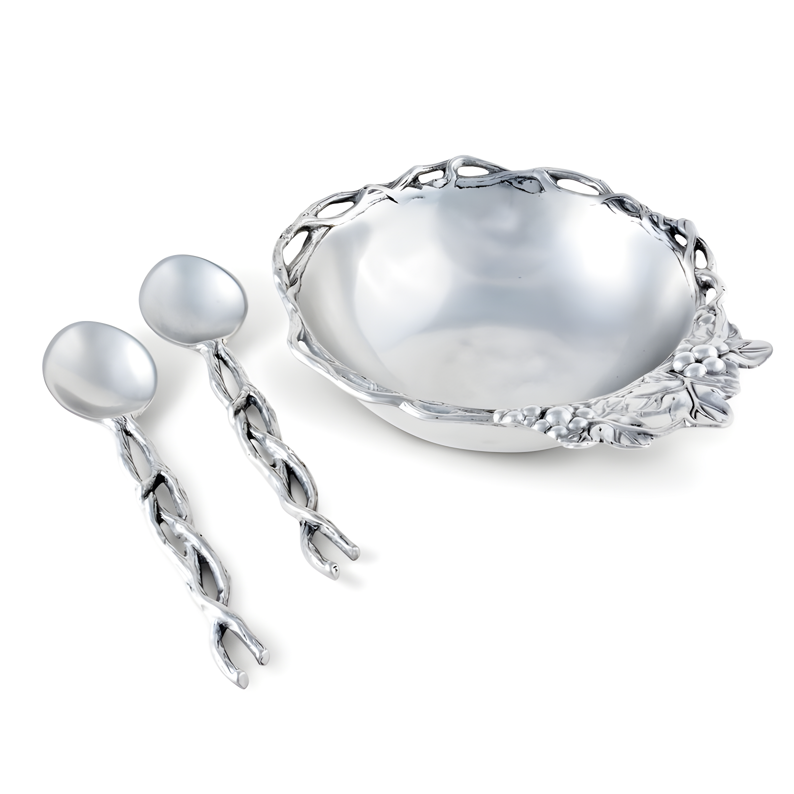 Arthur Court Designs Grape Aluminum Salad Bowl (Set of 3)