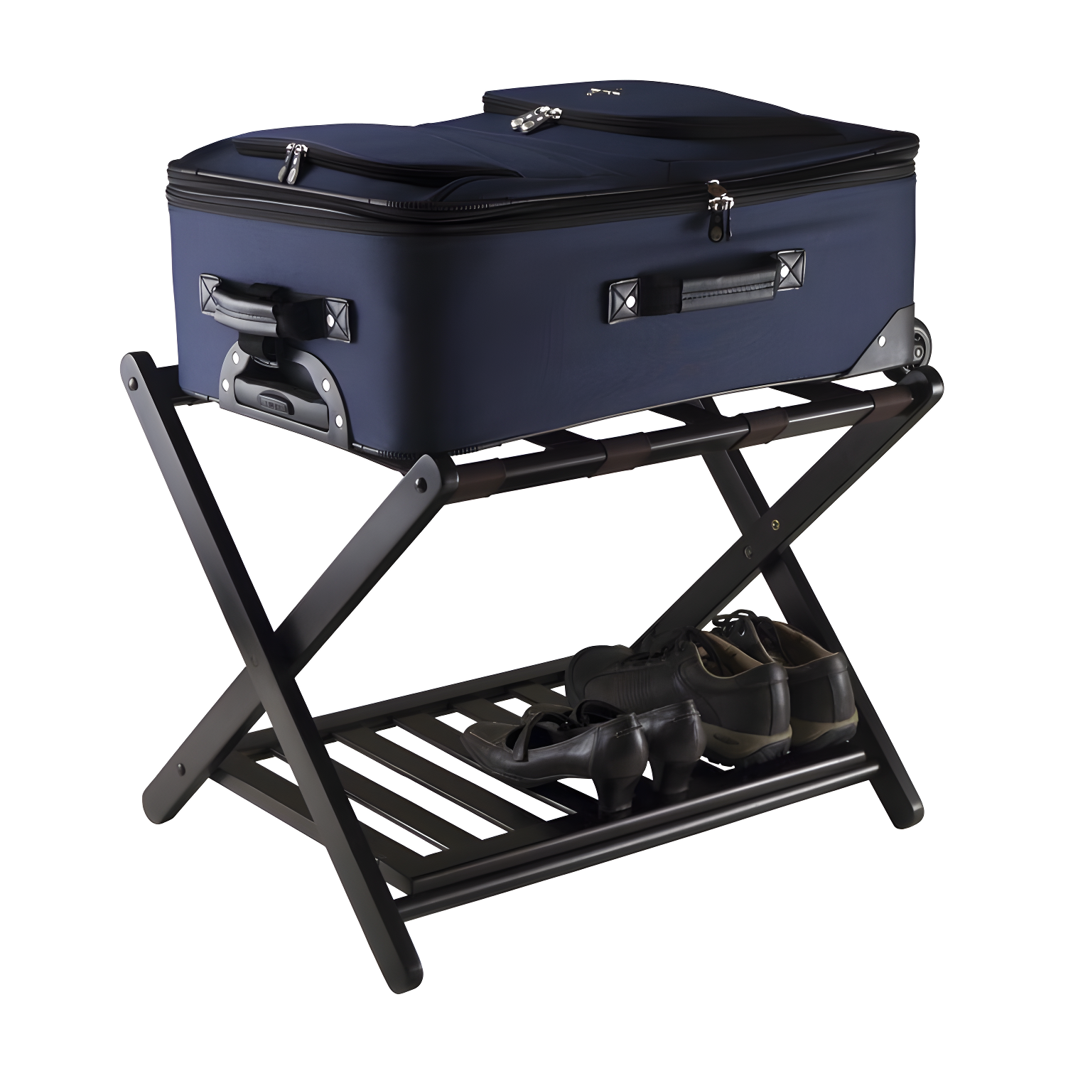 Folding Wood Luggage Rack