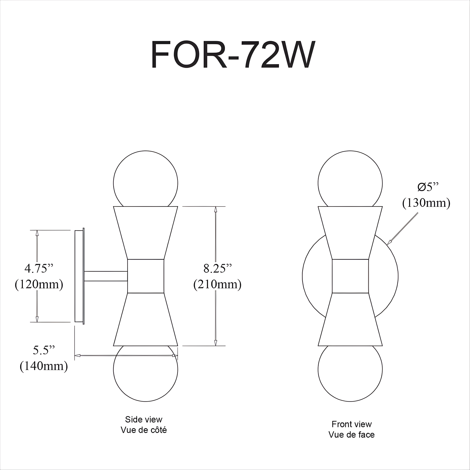 Dainolite - Fortuna - 2 Light Wall Sconce-Aged Brass Finish-Aged Brass Secondary