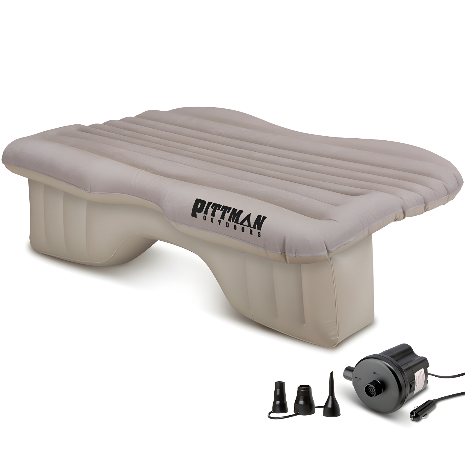 Pittman Outdoors AirBedz Inflatable PVC Rear Seat Air Mattress - Mid-Size Fits Jeeps, Car, SUV’s & Mid-Size Trucks, Comes with Portable DC Air Pump