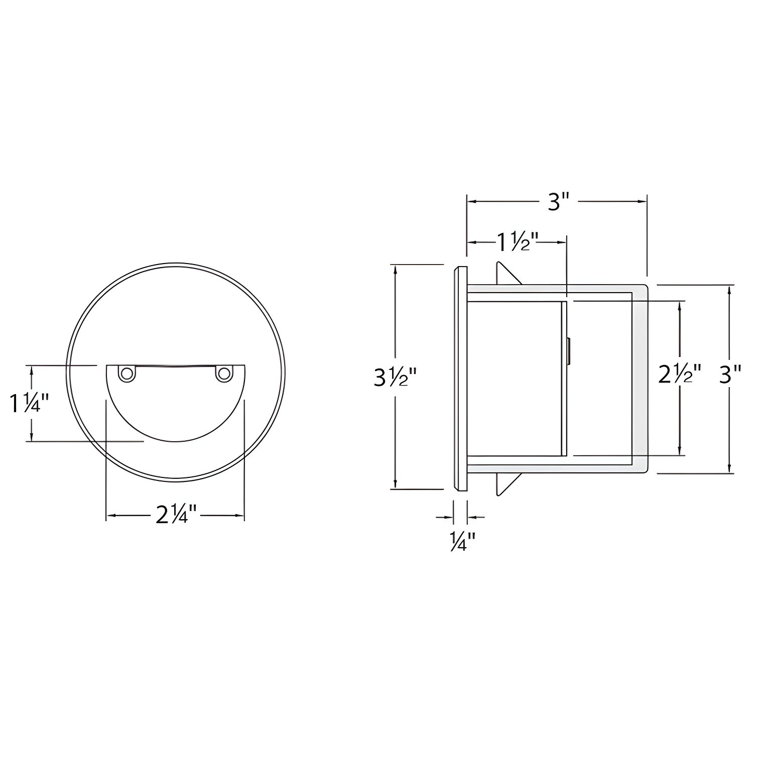 LEDme Integrated LED Metal Step Light
