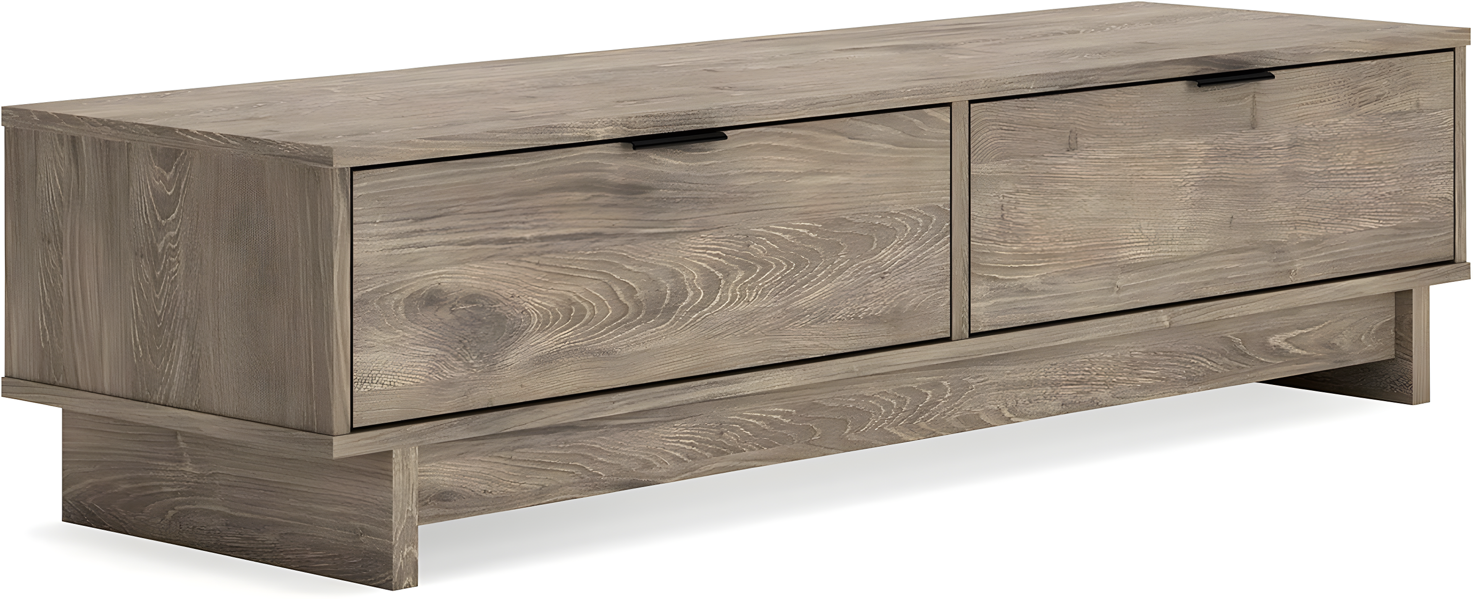 Signature Design by Ashley Contemporary Oliah Storage Bench  Natural