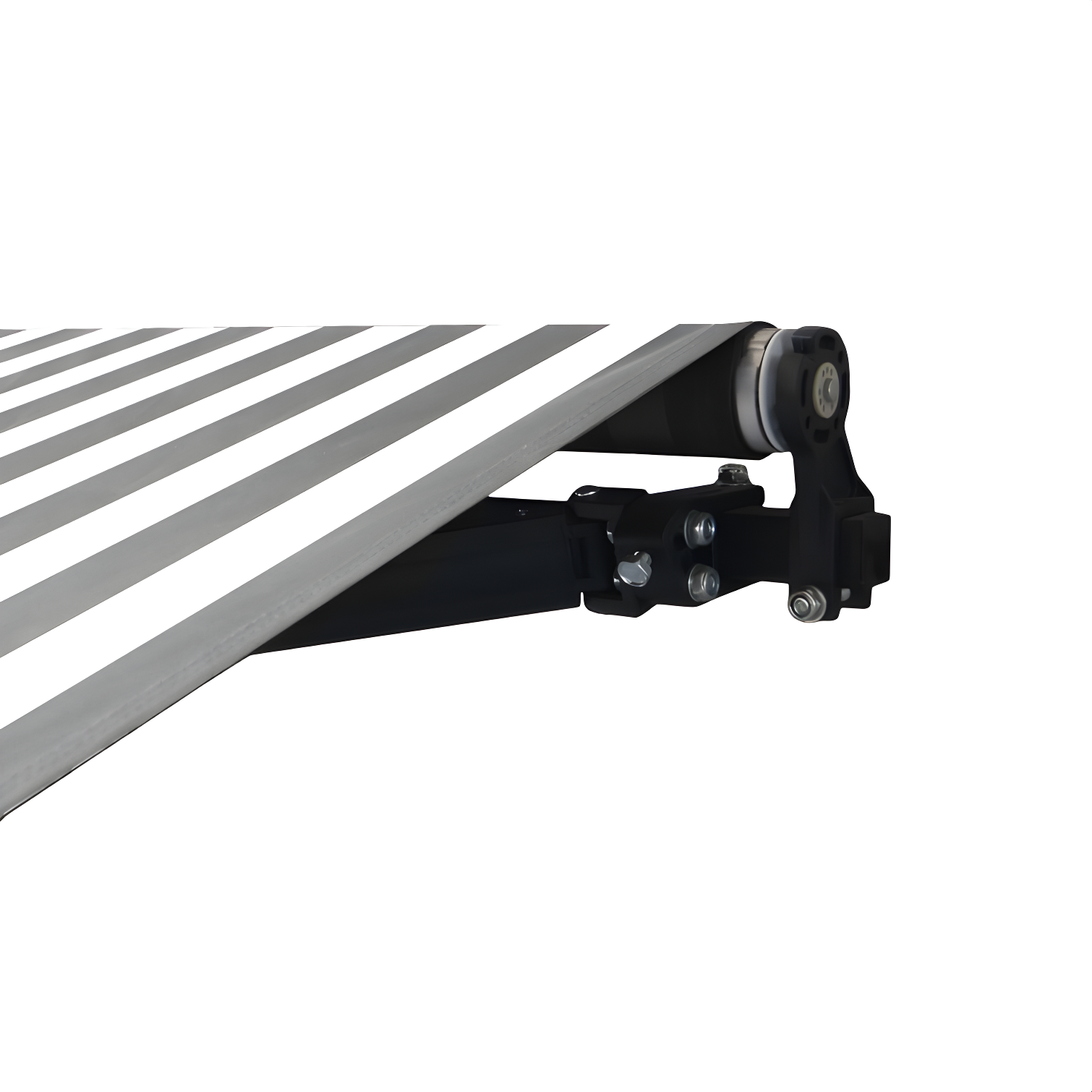Retractable Home Patio Awning | Deck Canopy |UV Protection Sunshade | Manual Black Frame | Upgraded 2024