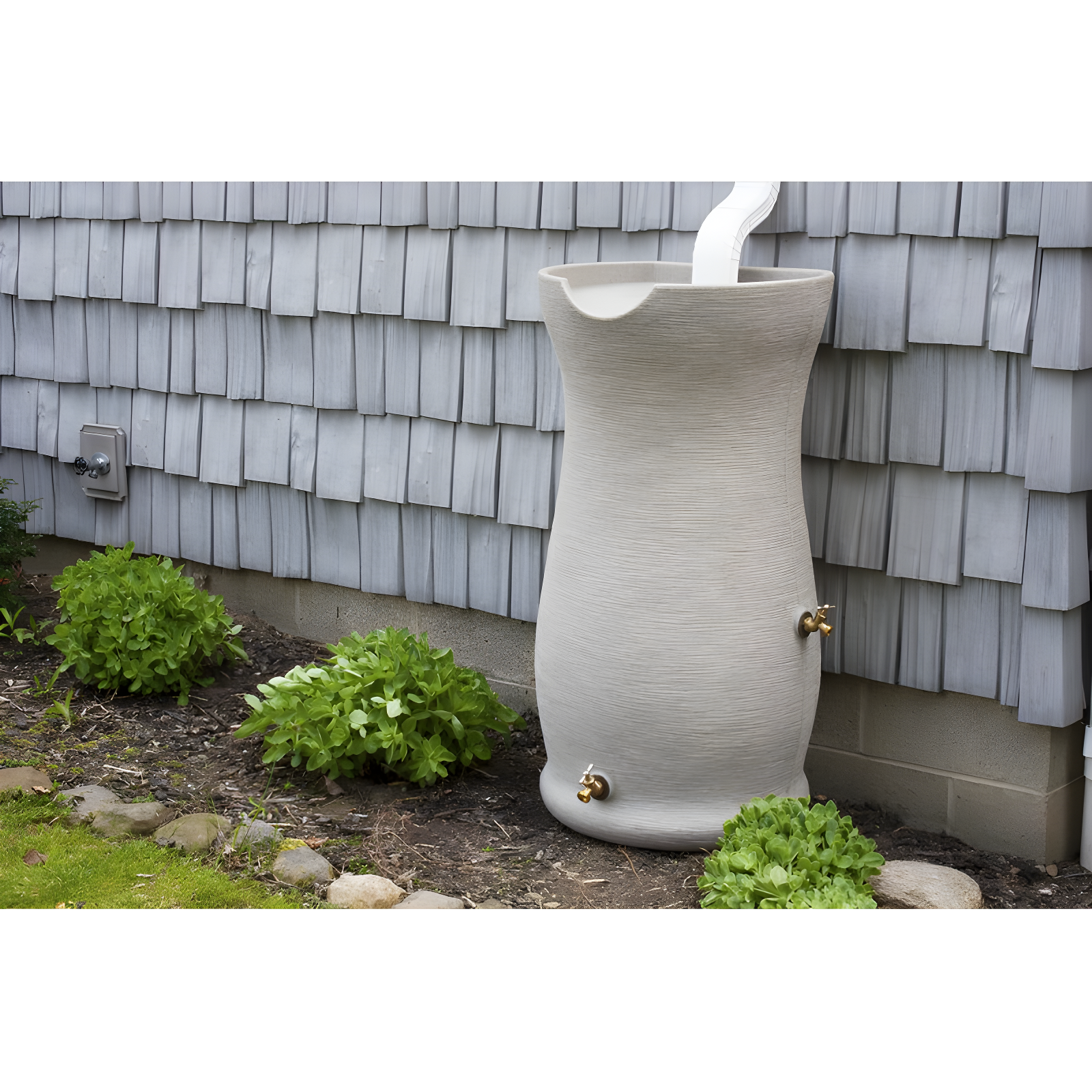 Good Ideas Good Ideas 50 Gallons Plastic Drainable Planter Rain Barrel