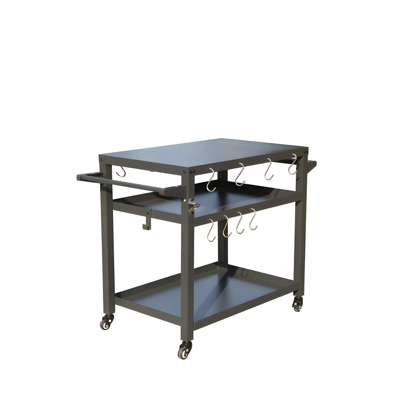 3-Shelf Outdoor Grill Table, Grill Cart Outdoor With Wheels, Pizza Oven Table And Food Prep Table, Blackstone Table Grill Stand  Blackstone Griddle  Outside BBQ