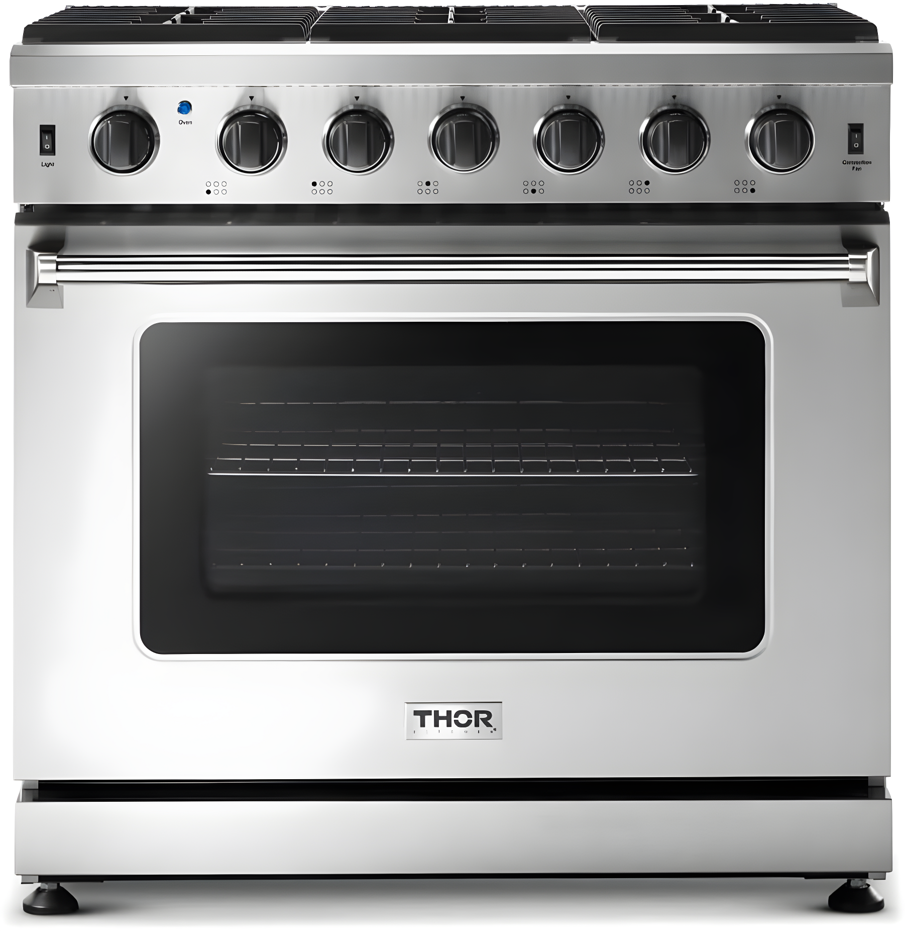 THOR 36-Inch Gas Range, 6 Burners - Stainless Steel (LRG3601U)