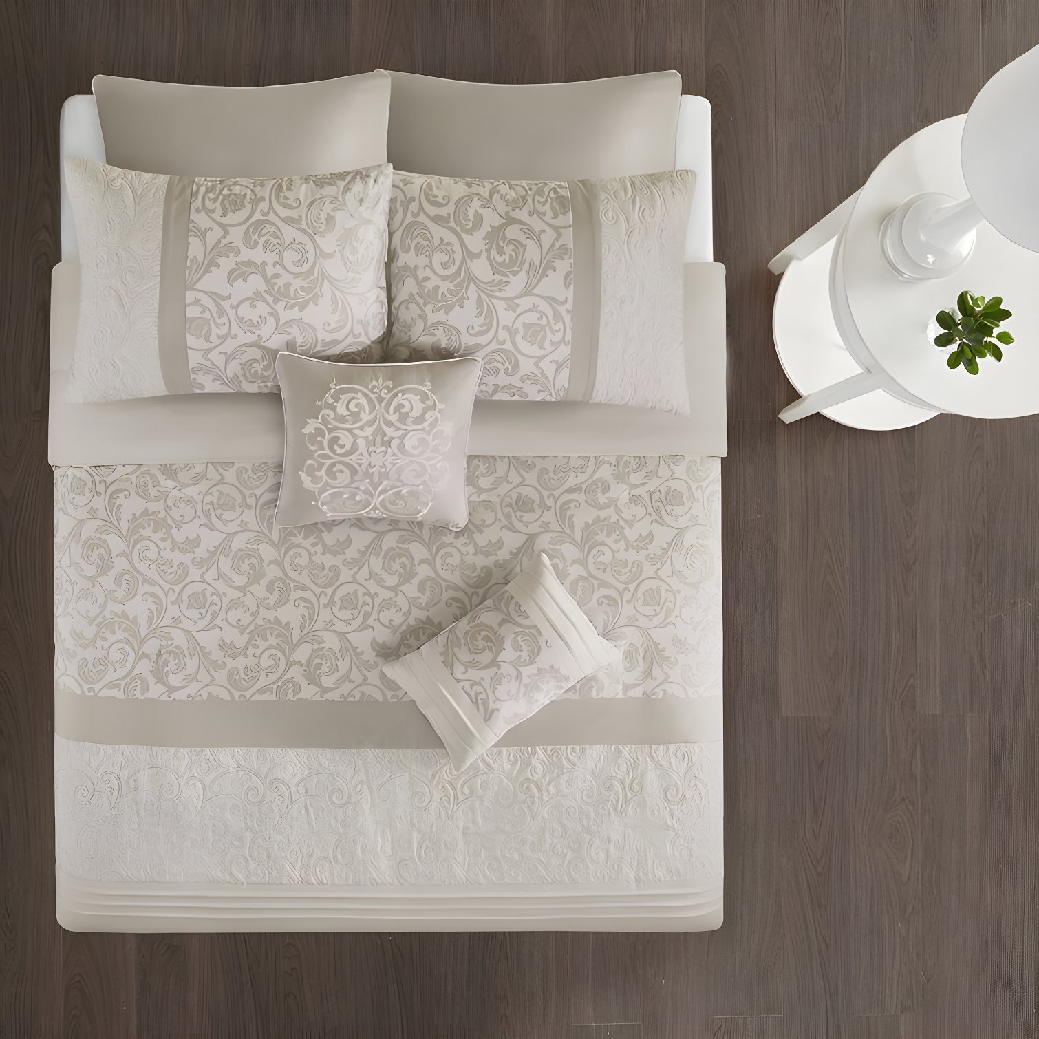 Ramsey Embroidered 8 Piece Comforter Set