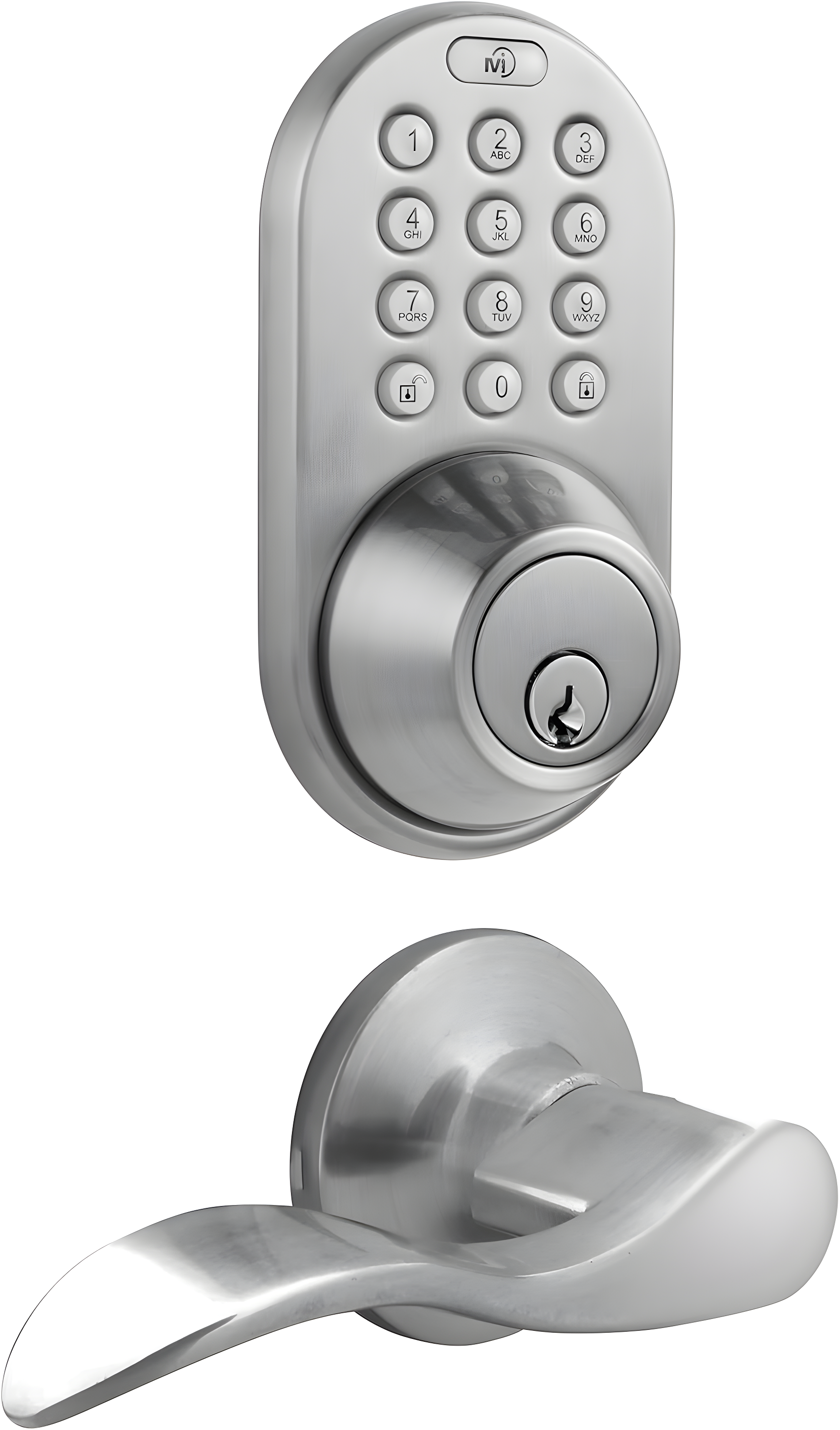 Complete Entry Lever Set with Electronic Deadbolt