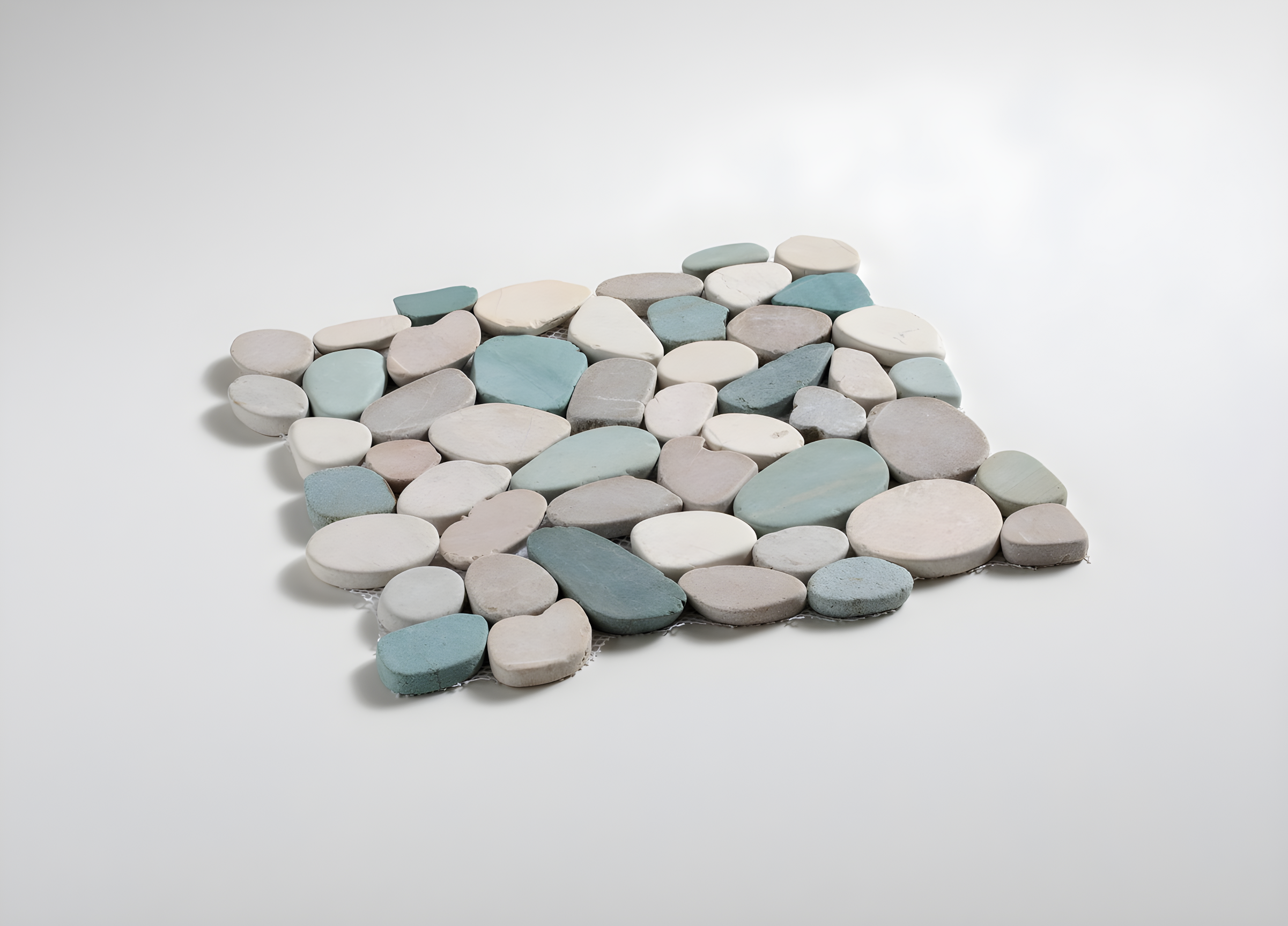 Sliced Pebble Mosaic Wall & Floor Tile