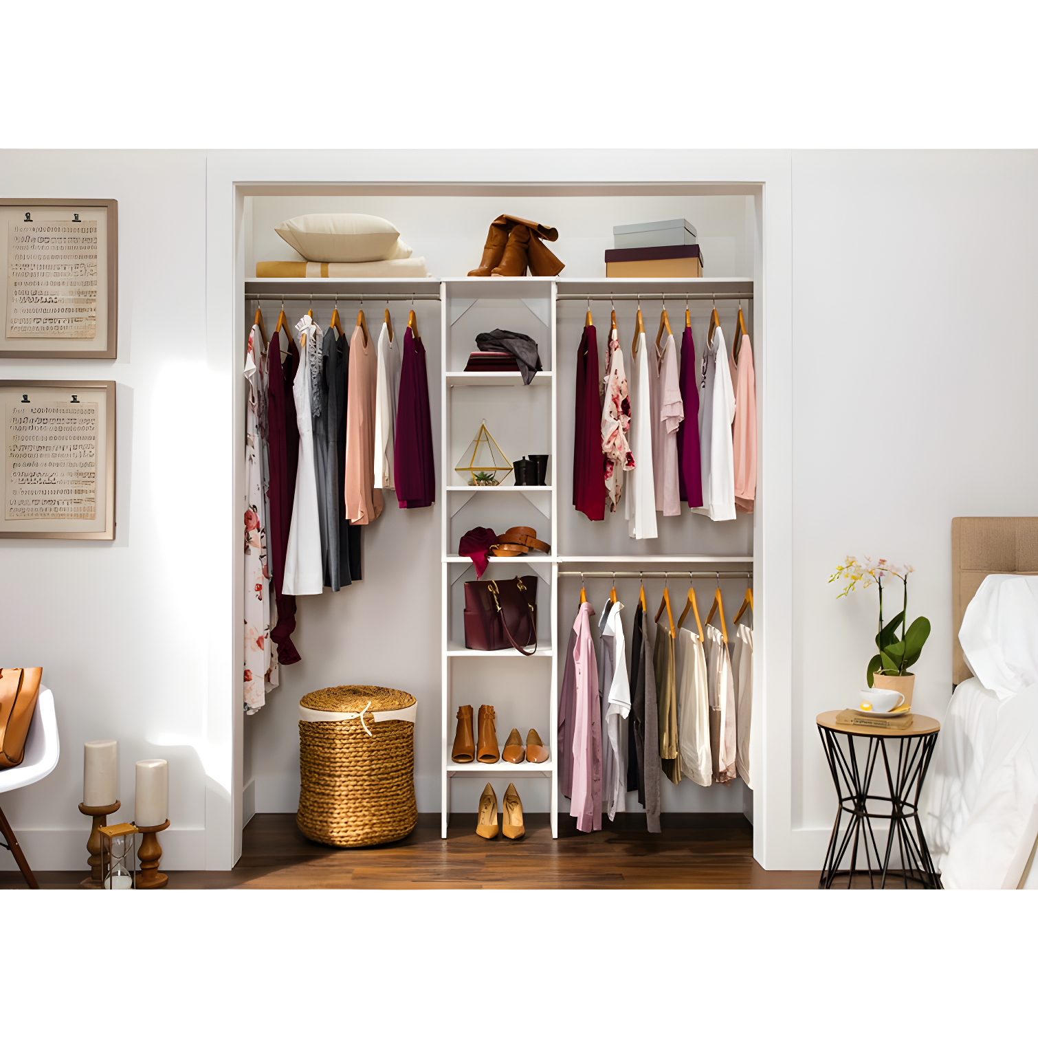 SuiteSymphony 77" to 113" Closet System Starter Kit