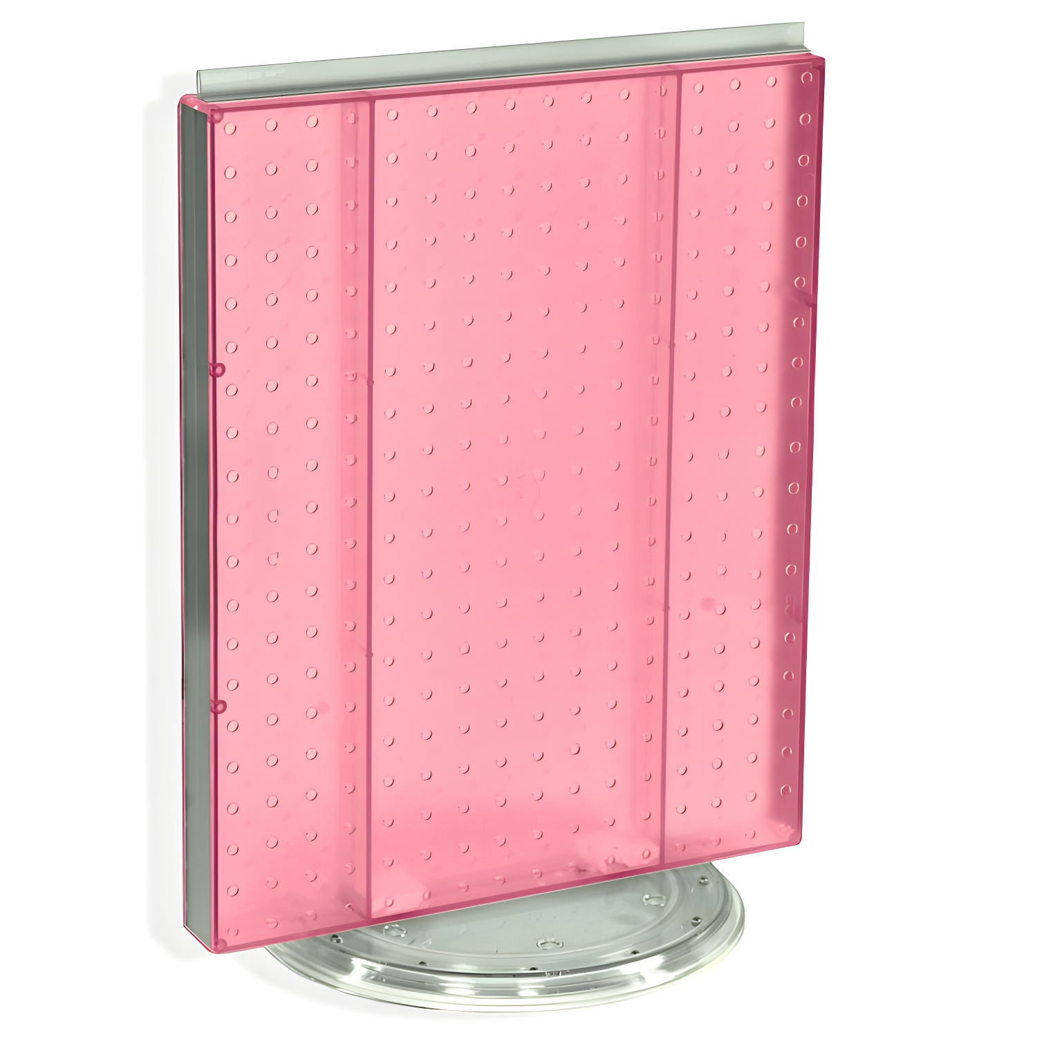 Revolving 16"W x 20.25"H Pegboard Counter Display