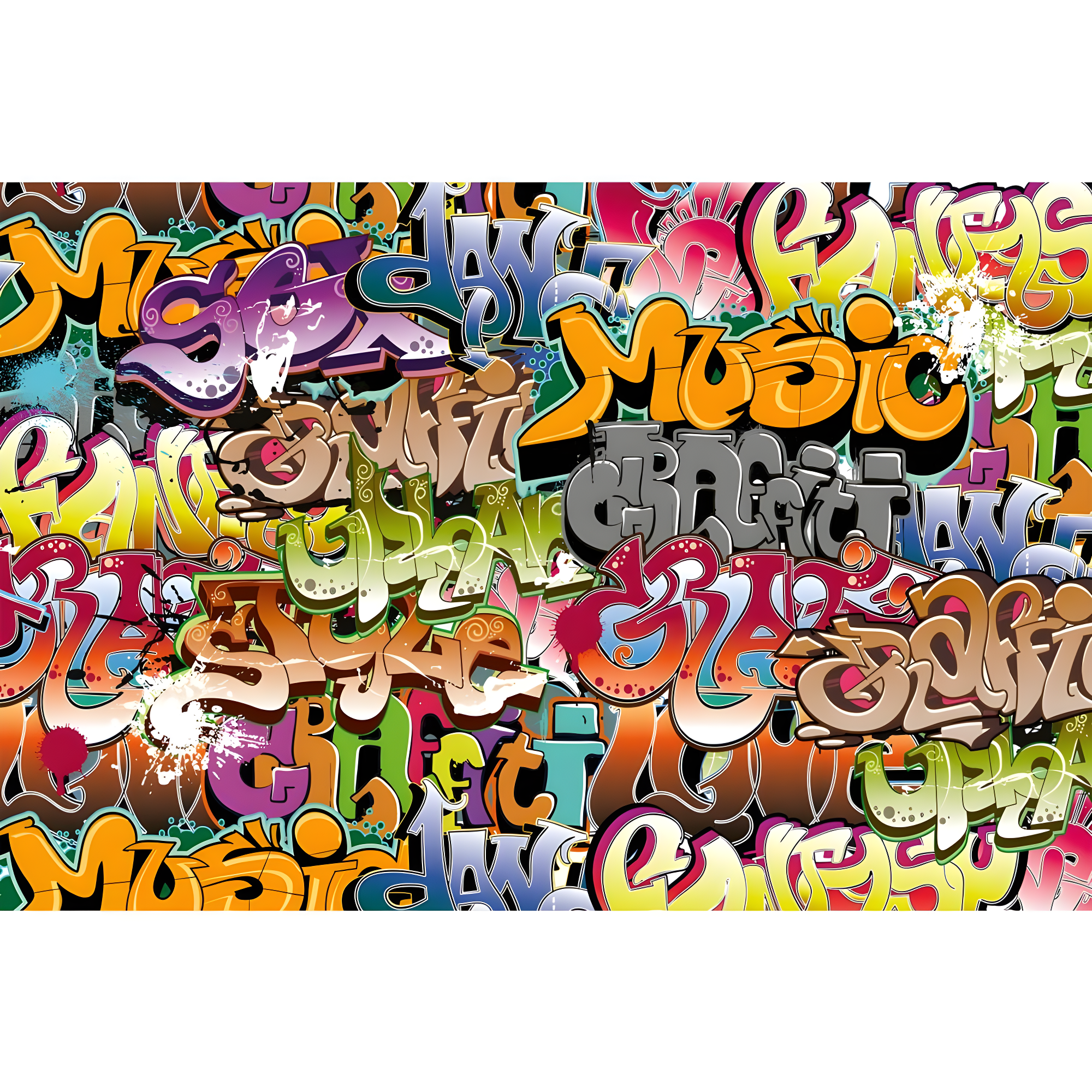 Lewisville Graphics Wall Mural