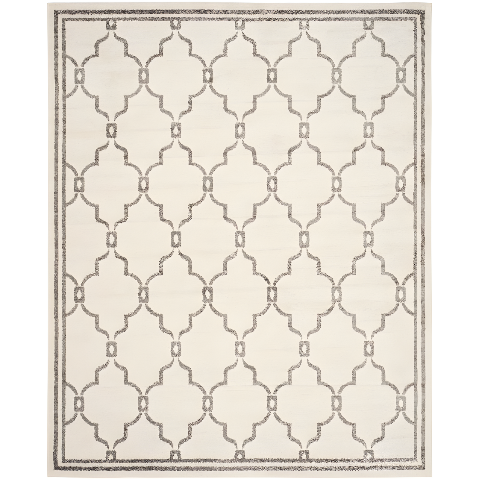 Amherst AMT414 Power Loomed Indoor Area Rug - Ivory/Grey - 6'x9' - Safavieh
