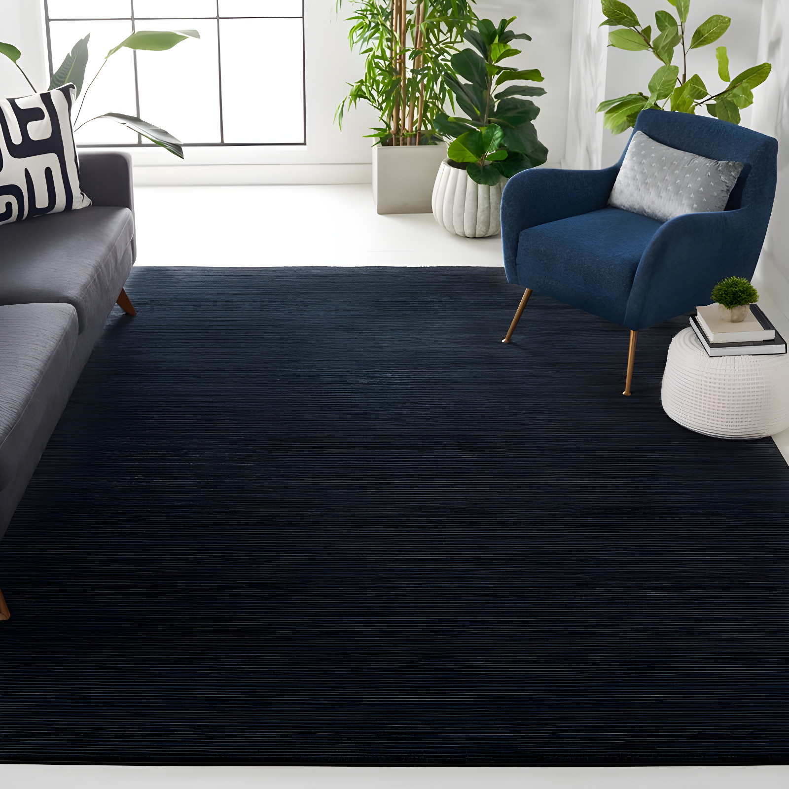 Vision VSN606 Power Loomed Area Rug - Black - 8'x10' - Safavieh.