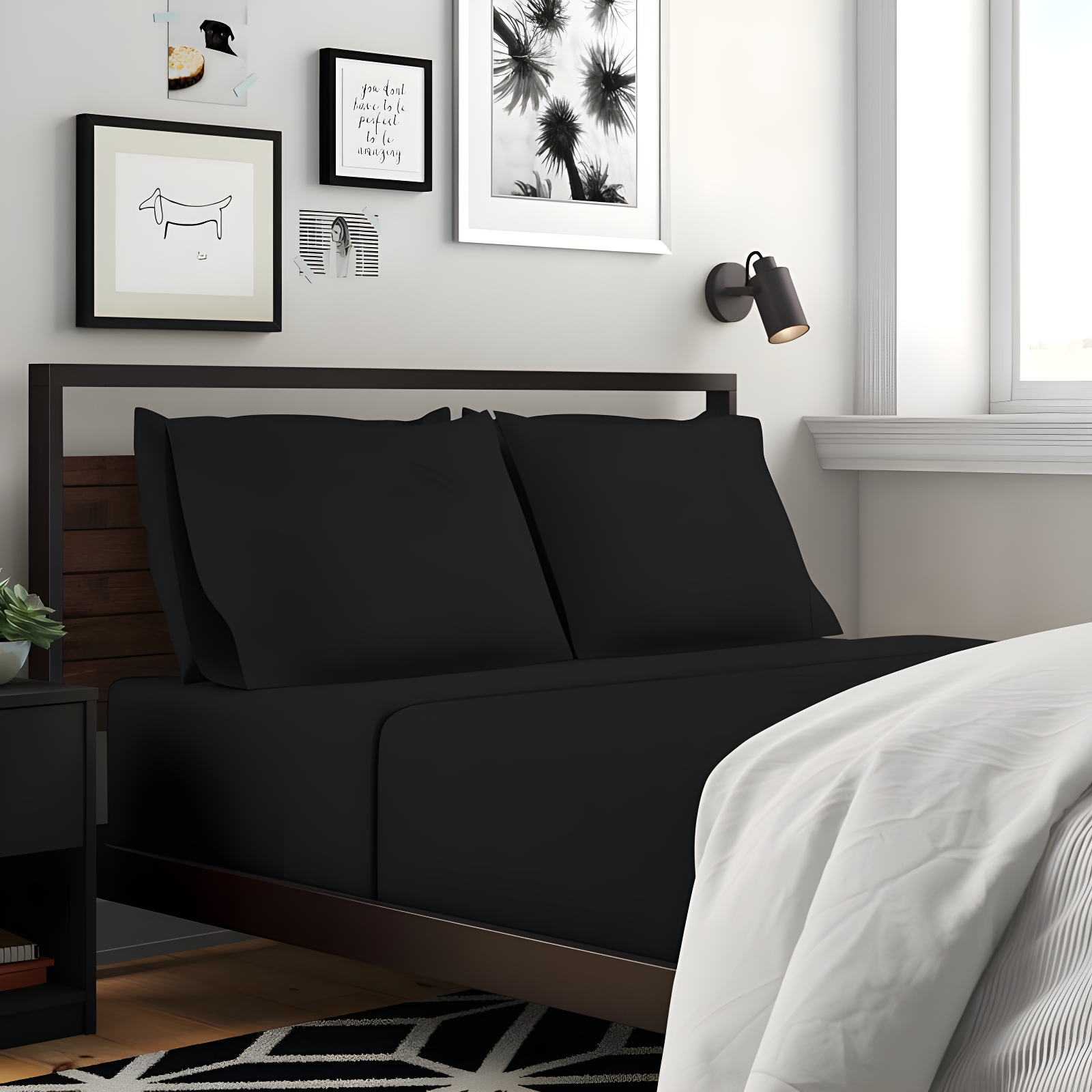Brushed Microfiber Breathable Wrinkle Resistant Sateen Sheet Set