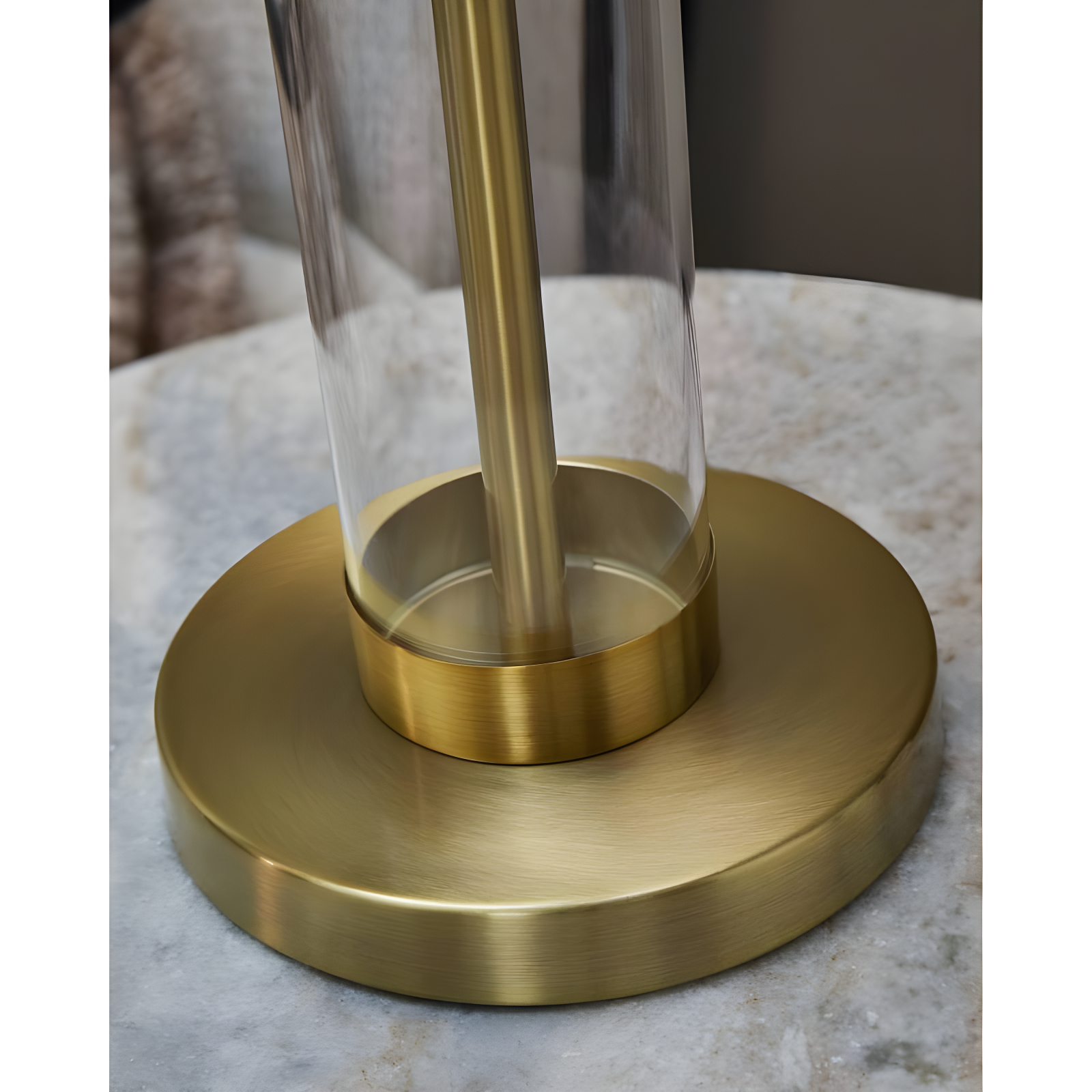 Signature Design by Ashley Orenman Table Lamps: Metallic Finish, Drum Shade, 29.25" Height