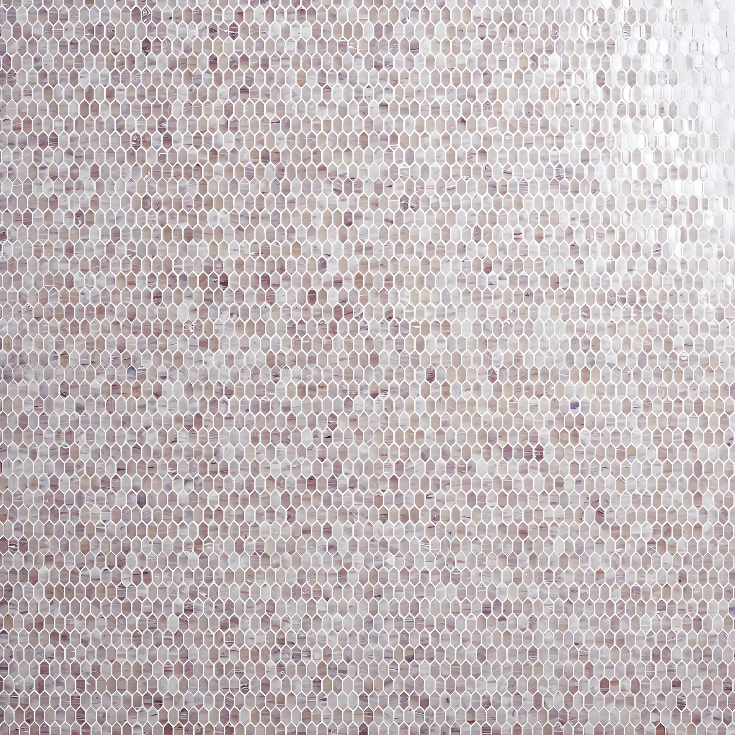 Whisper 11.61" x 11.73" Polished Mini Picket Glass Mosaic Wall Tile (0.94 Sq. Ft. / each)
