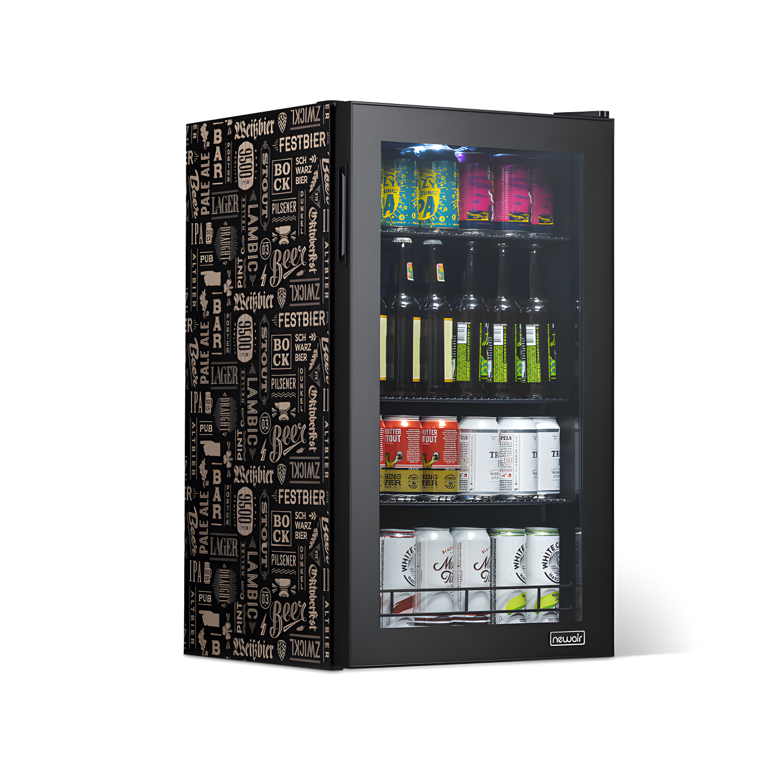 Newair Newair Custom Designed Freestanding 126 Can Beer Fridge with SplitShelf