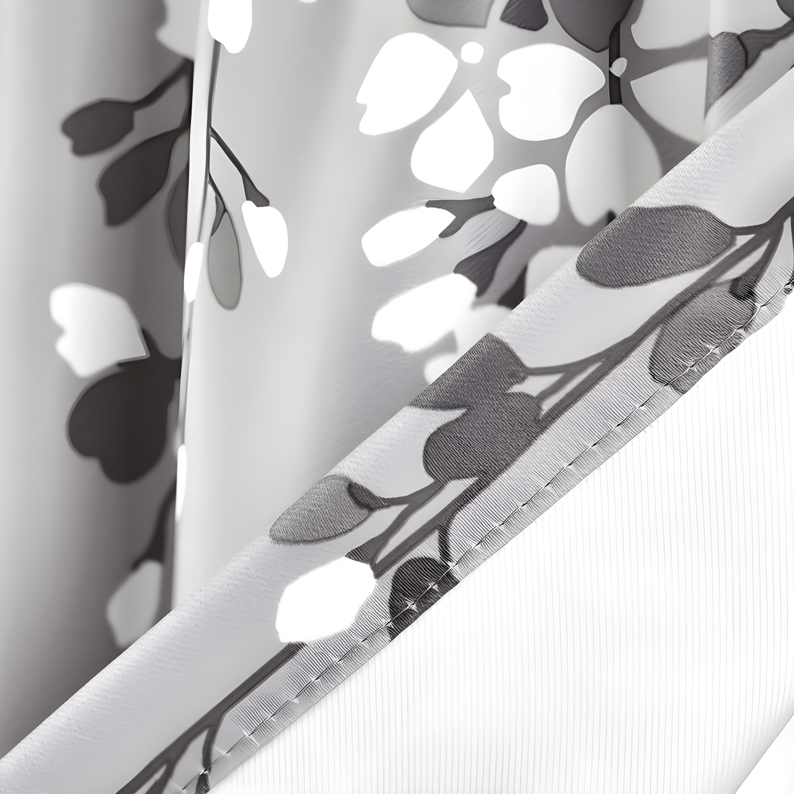 Floral Tailored 52'' W Window Valance
