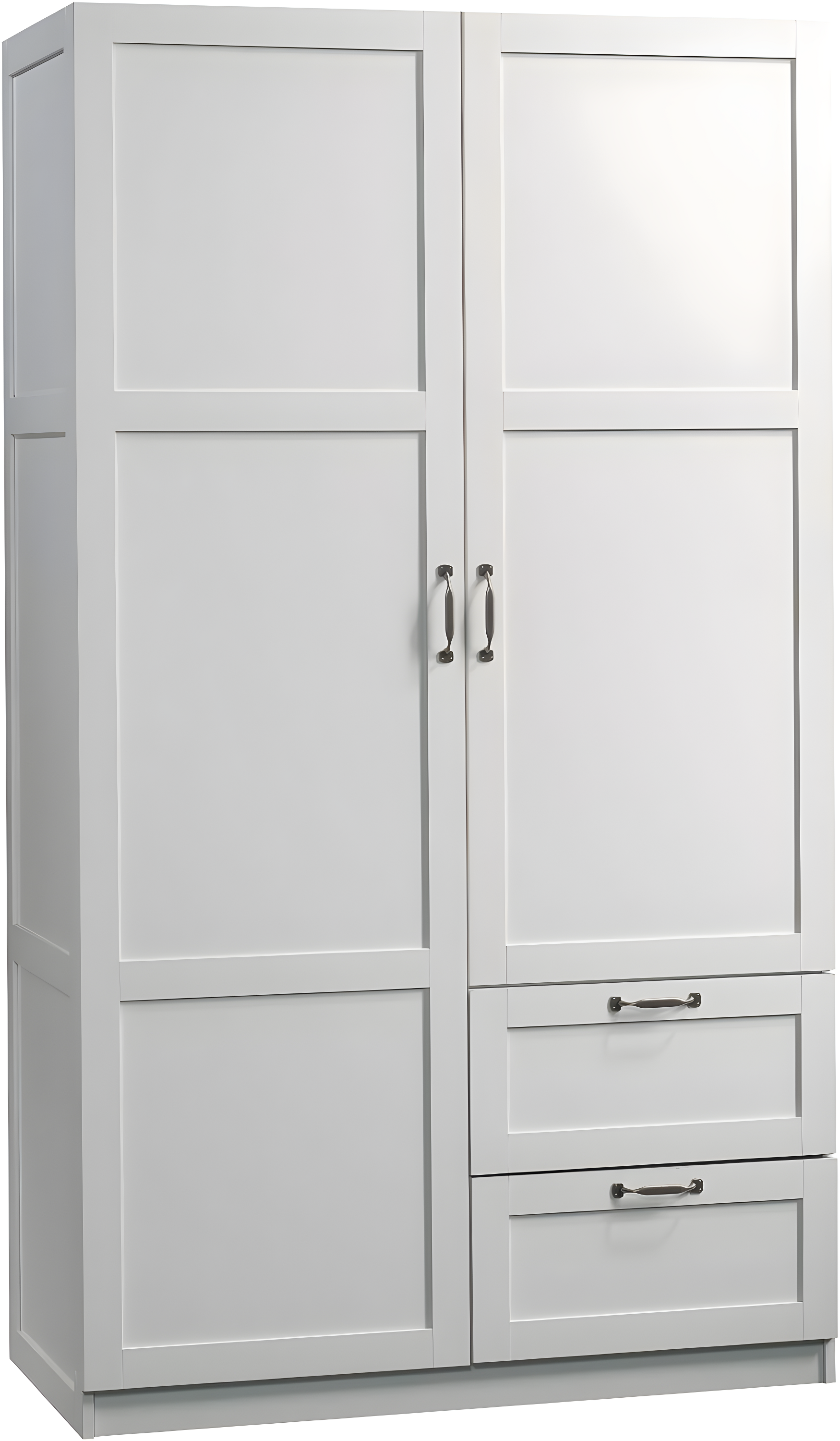 Sauder Wardrobe/Storage Cabinet, White Finish