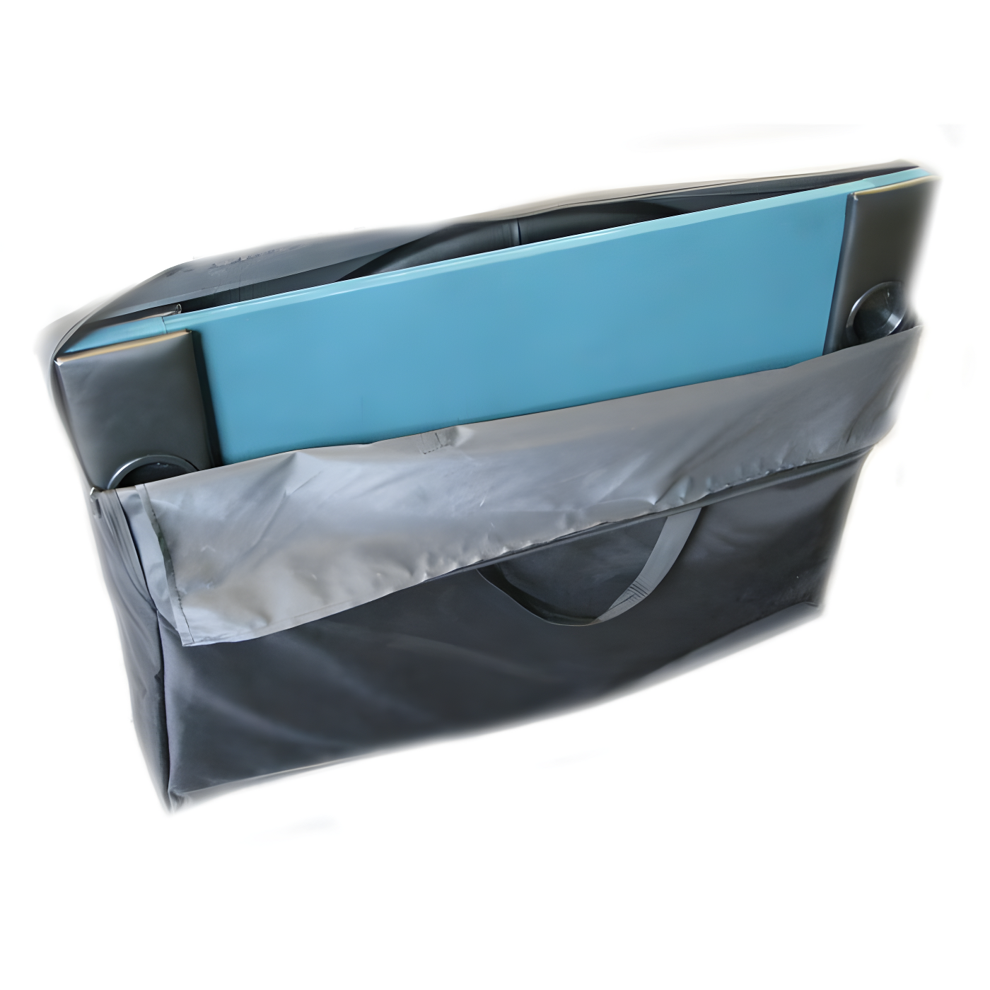 Trademark Global Texas Hold'em Folding Poker Table Top Water-Resistant Folding Mat with Cupholders and Padded Edges Seats 10 People
