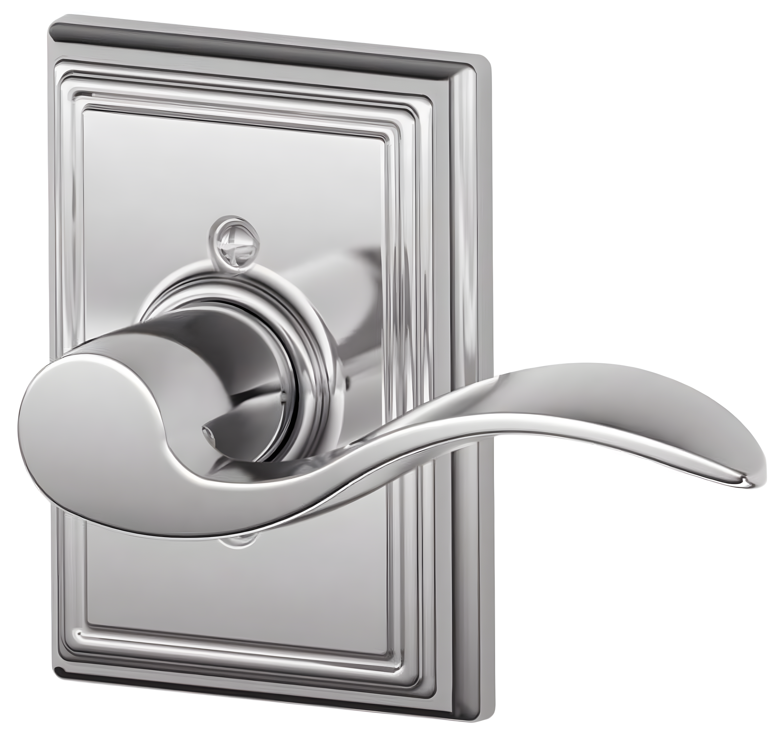 Accent Lever with Addison Trim Non-Turning Lock