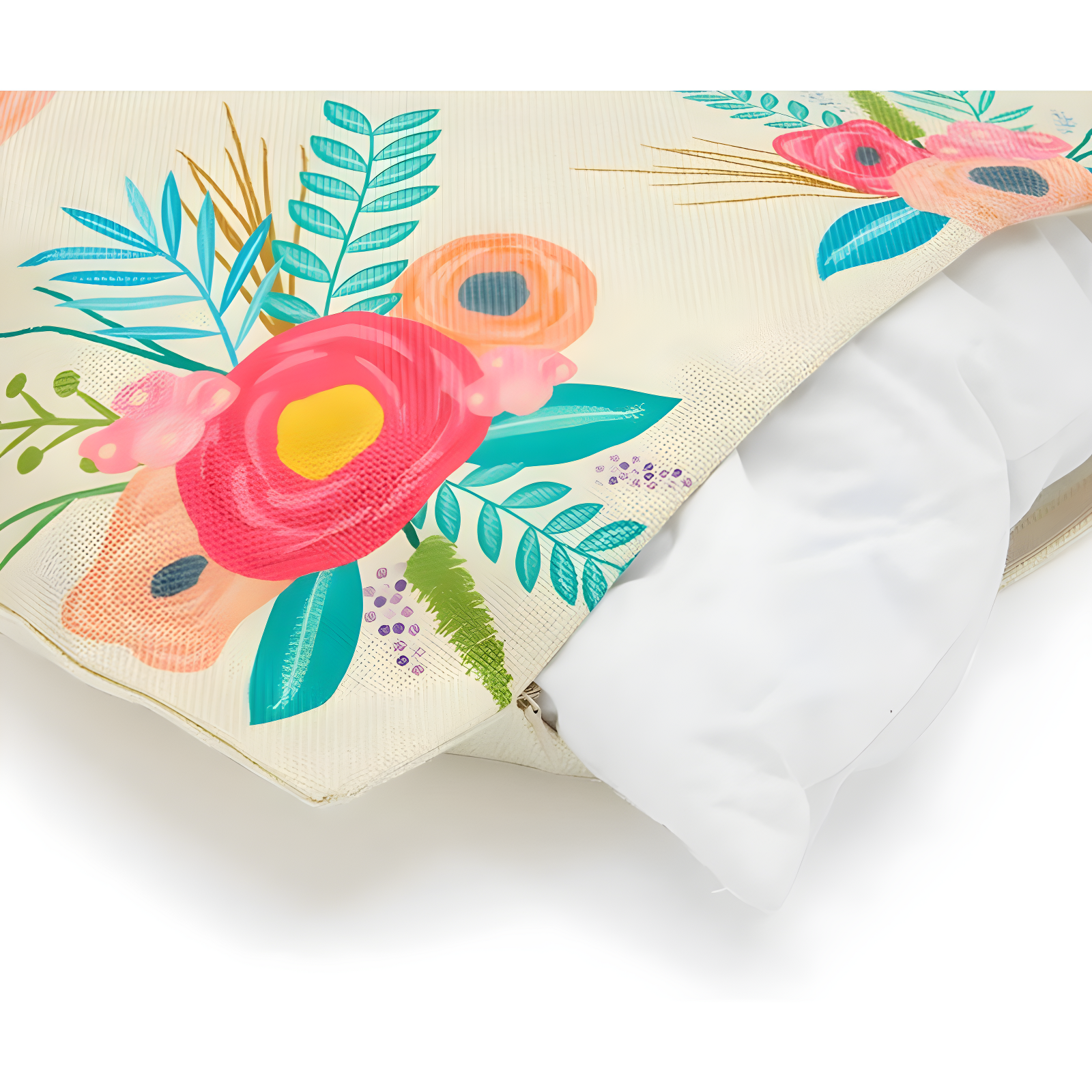 Juvale Set of 4 Happy Spring Decorative Pillow Case Cushion Covers for Easter, 4 Designs, 17 x 17 in