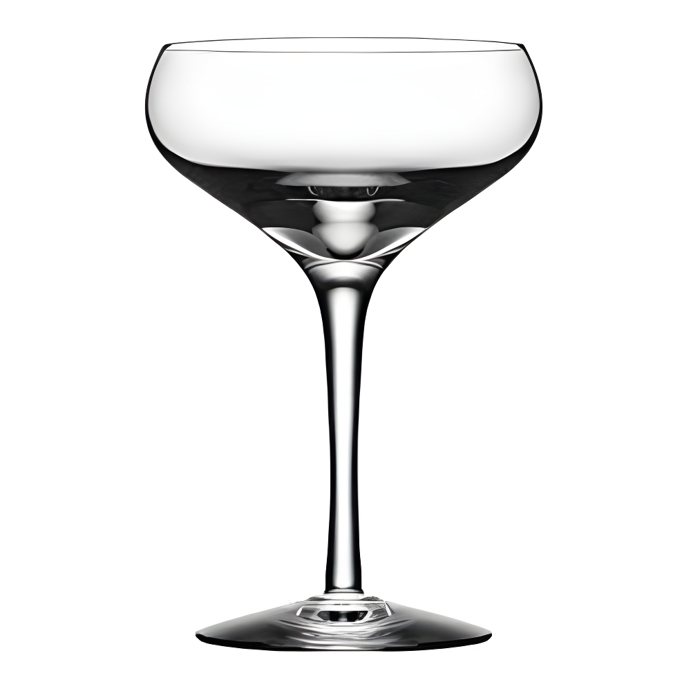 Orrefors Glass Coupe, Set of 4, 4 Count (Pack of 1), Clear