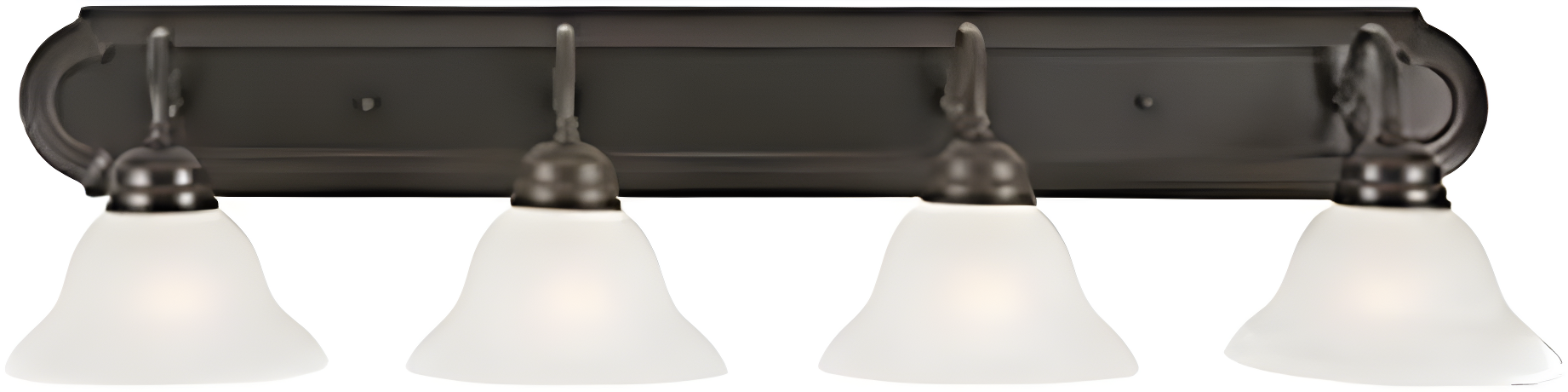 Design House Millbridge 4-Light Dimmable Vanity Light with Frosted Glass, Bronze