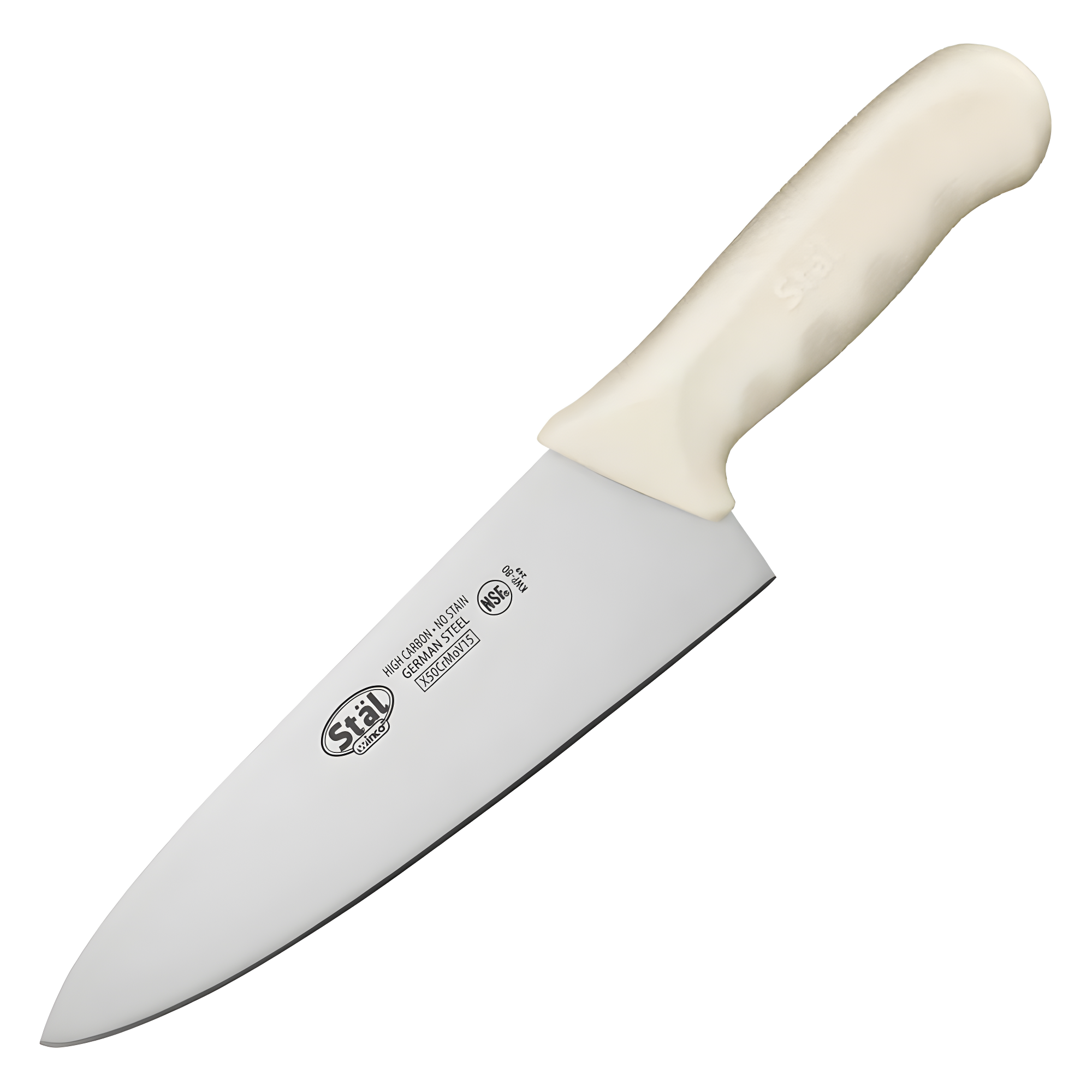 Winco KWP-80, 8-Inch Cook's Knife with Polypropylene Handle, NSF