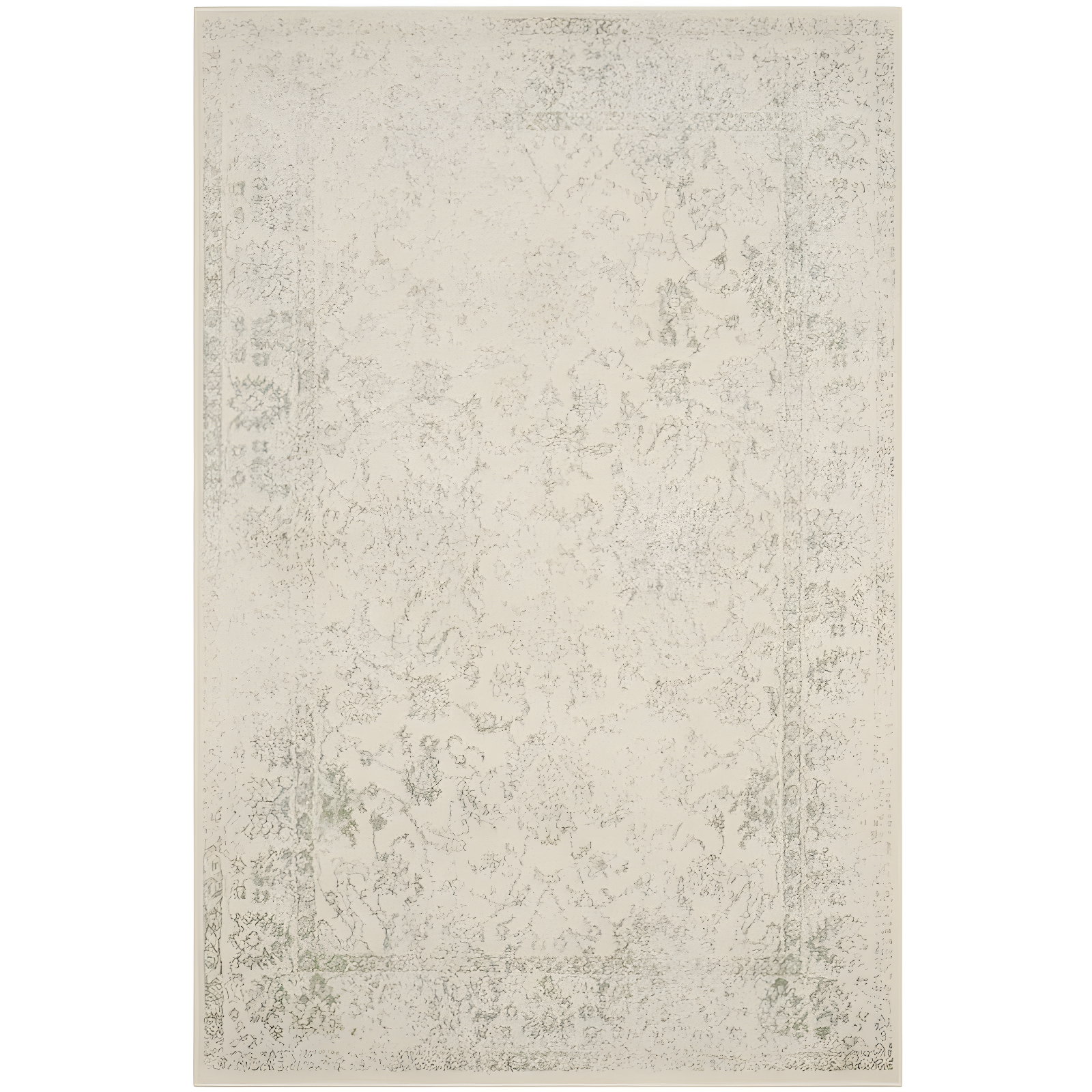 Adirondack ADR109 Machine Made Indoor Area Rug - Ivory/Sage - 4'x6' - Safavieh
