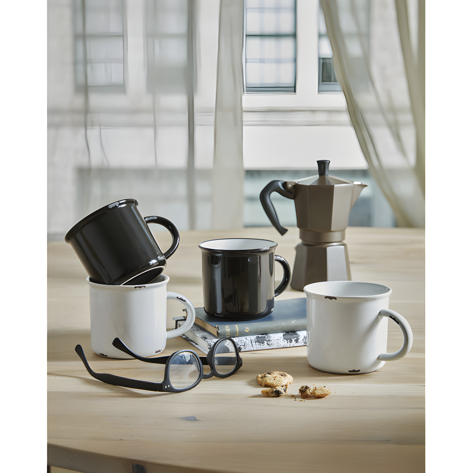 Canvas Home Tinware Stoneware Coffee Mug 16oz (Set of 4)