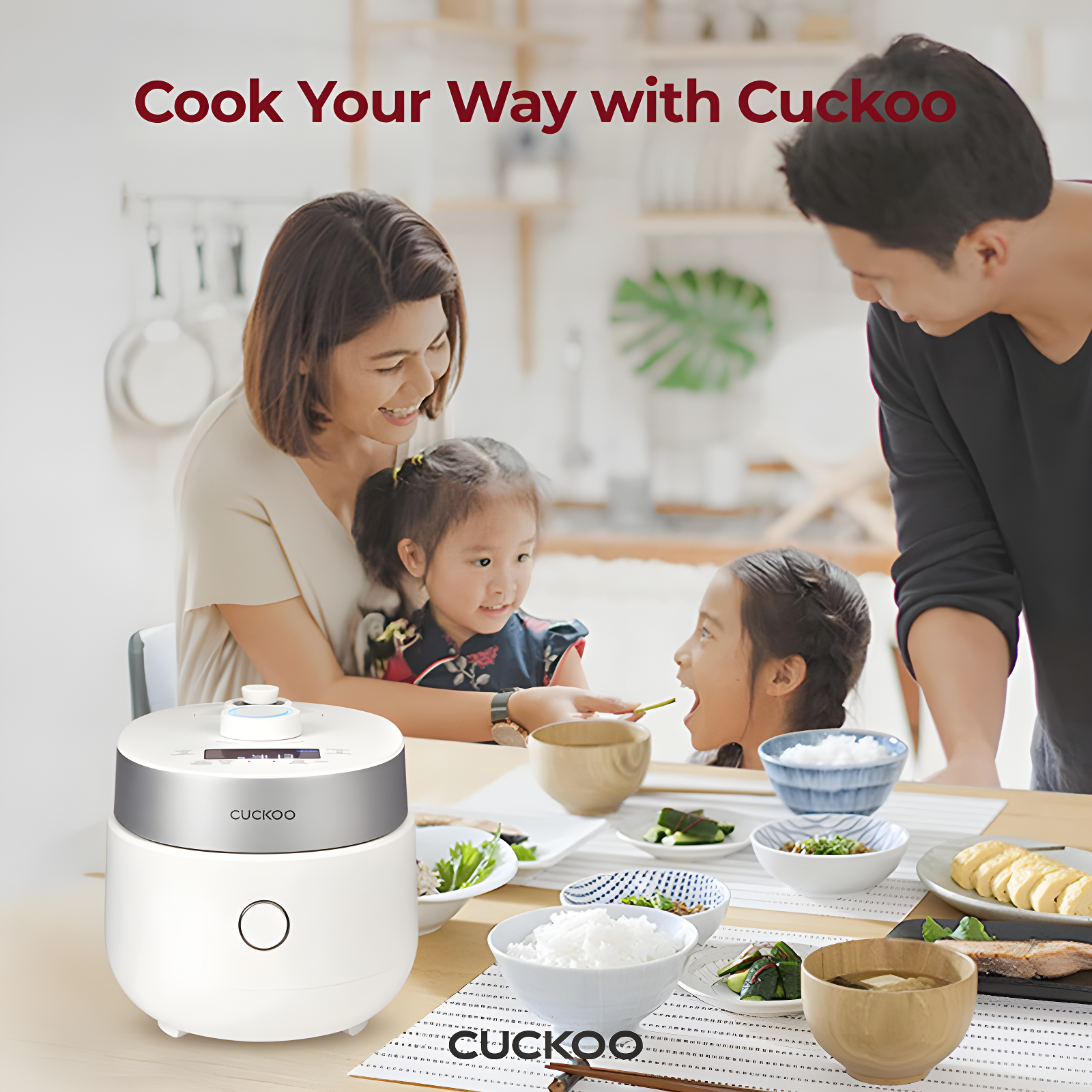 Cuckoo Electronics CUCKOO CRP-MHTR0309F 3-Cup (Uncooked) / 6-Cup (Cooked) Induction Heating Twin Pressure Rice Cooker & Warmer with Nonstick Inner Pot, 15 Menu Modes, 3 Voice Guide, Auto Clean (White)