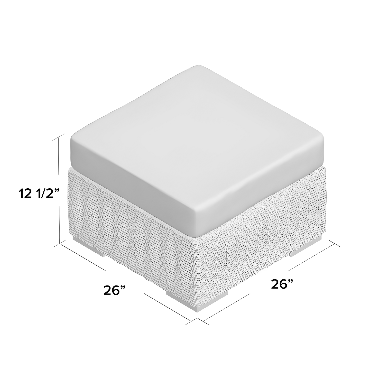 Modway Modrest Invite Outdoor Patio Ottoman