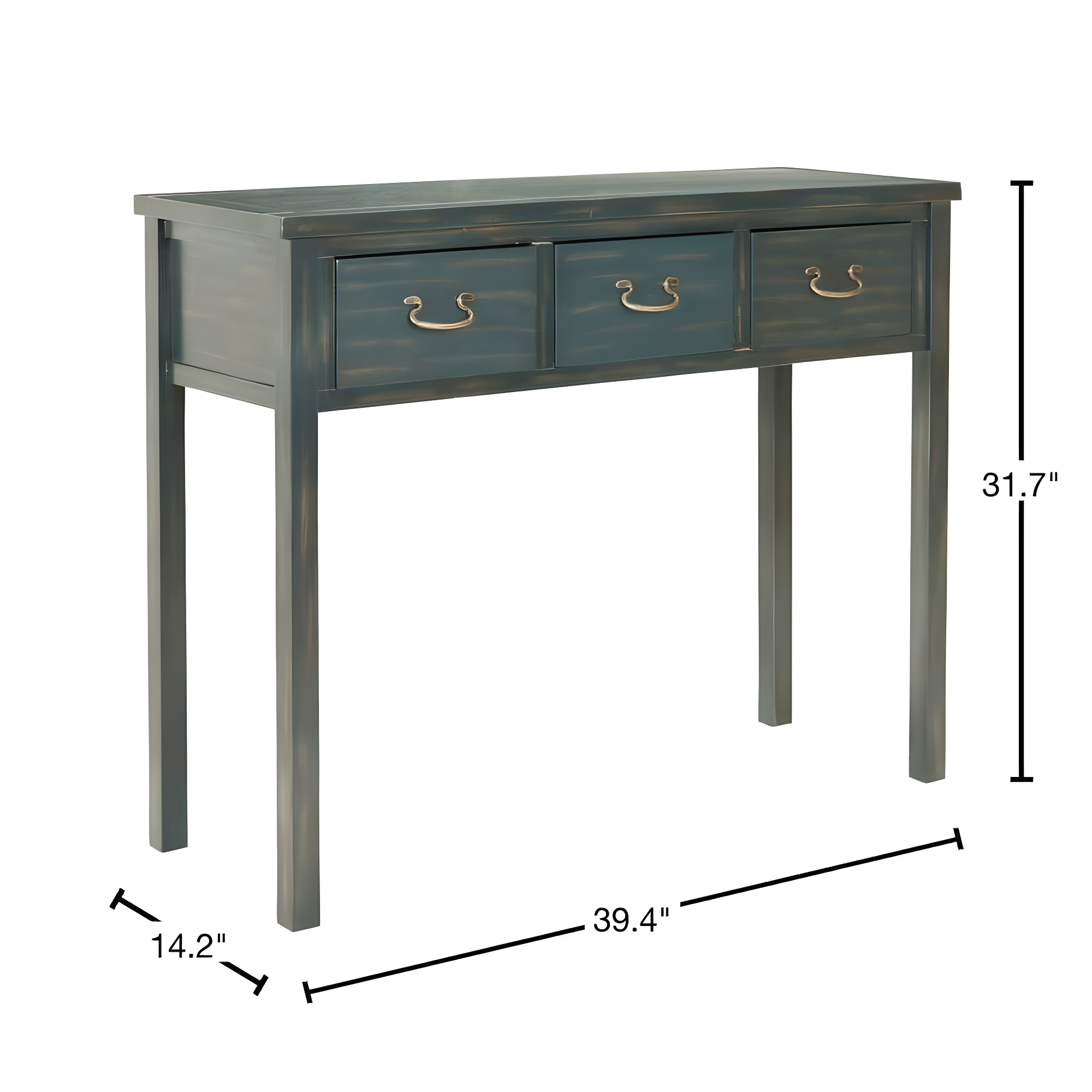 SAFAVIEH Cindy Console Table With Storage Drawers Dark Teal