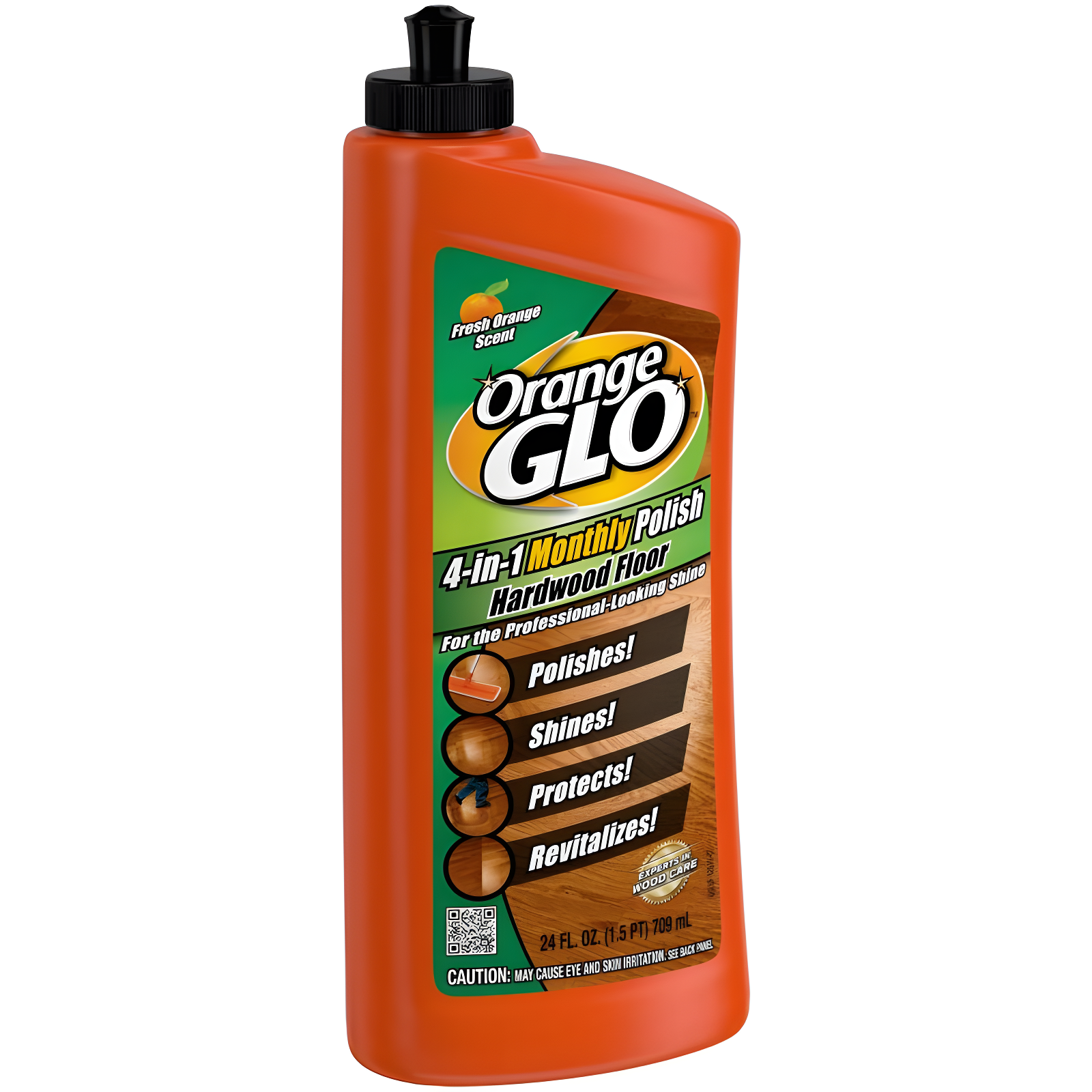 Orange Glo 4-in-1 Monthly Hardwood Floor Polish Orange Scent - 24 fl oz