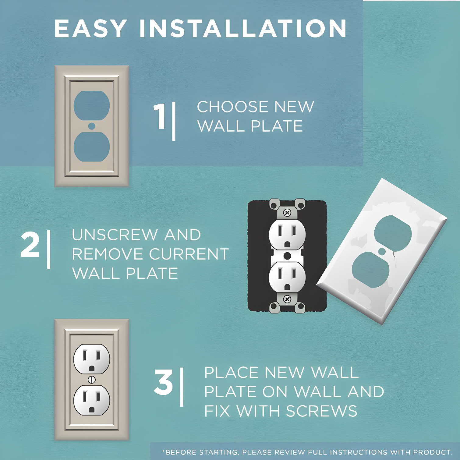 Paisley 3-Gang Toggle Light Switch Wall Plate