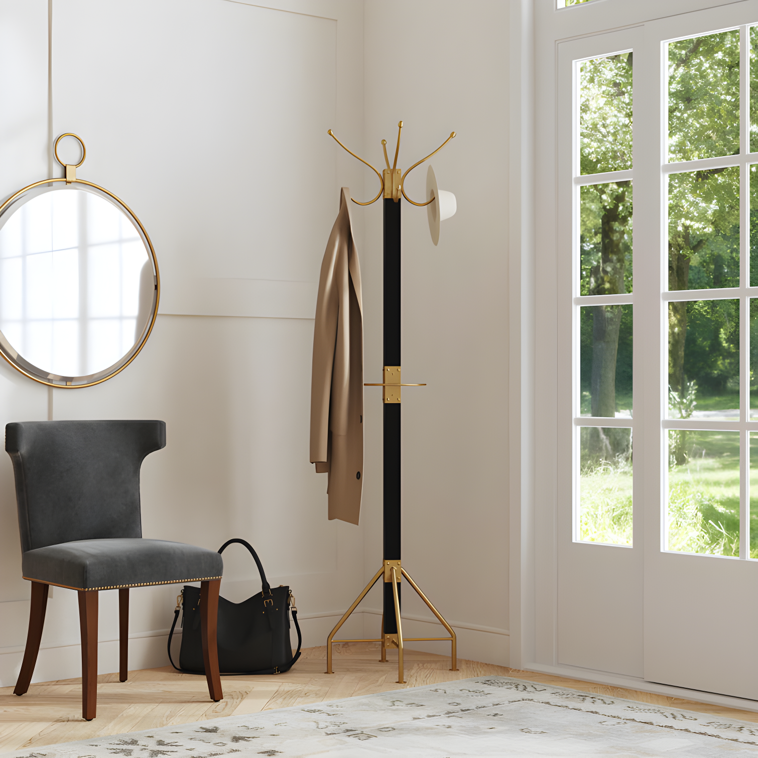 Donan 8 - Hooks Freestanding Coat Rack