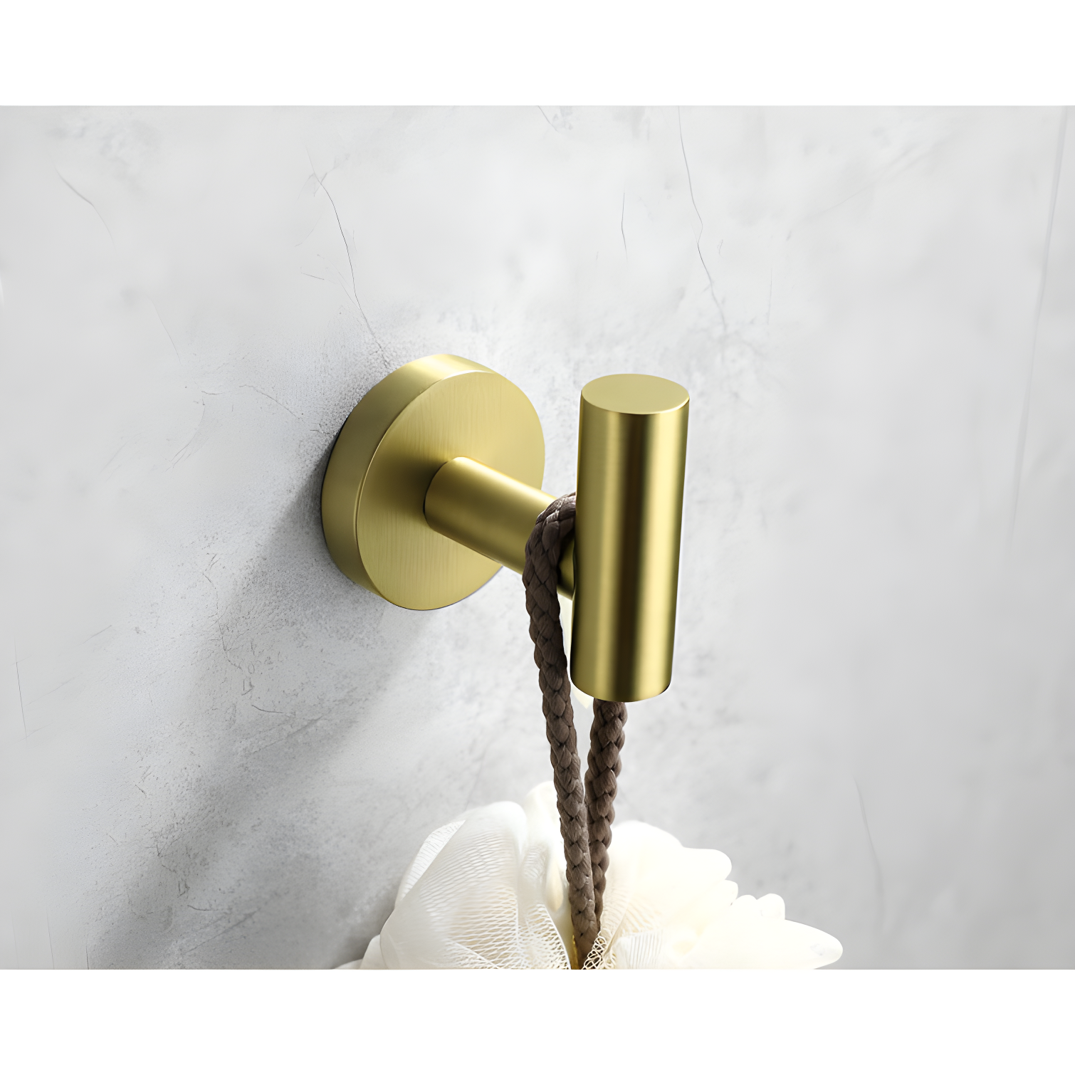 Bathroom Stainless Steel Towel Hooks Wall Mounted 4-Pack