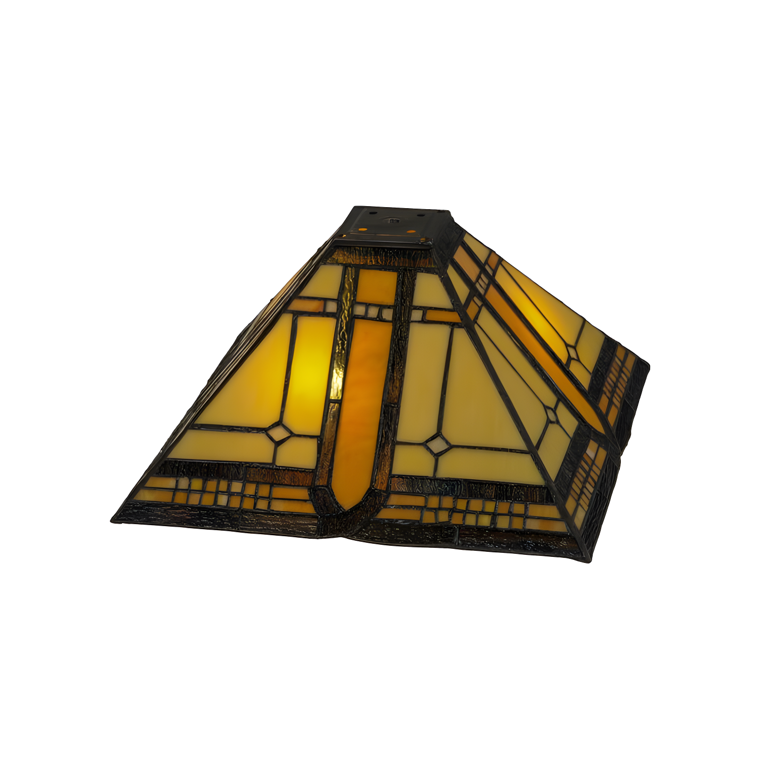 Meyda Tiffany & Stained Glass 7'' H x 18'' W Glass Rectangle Lamp Shade