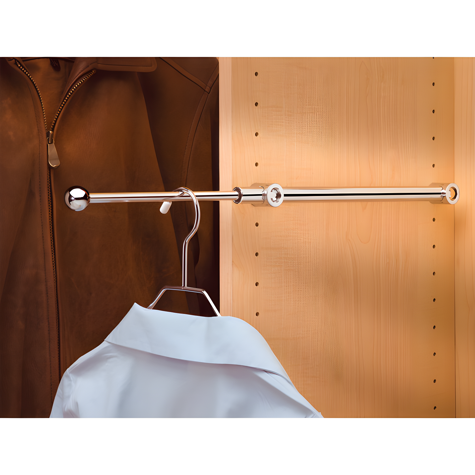 Rev-A-Shelf Extendable Metal Designer Closet Valet Rod